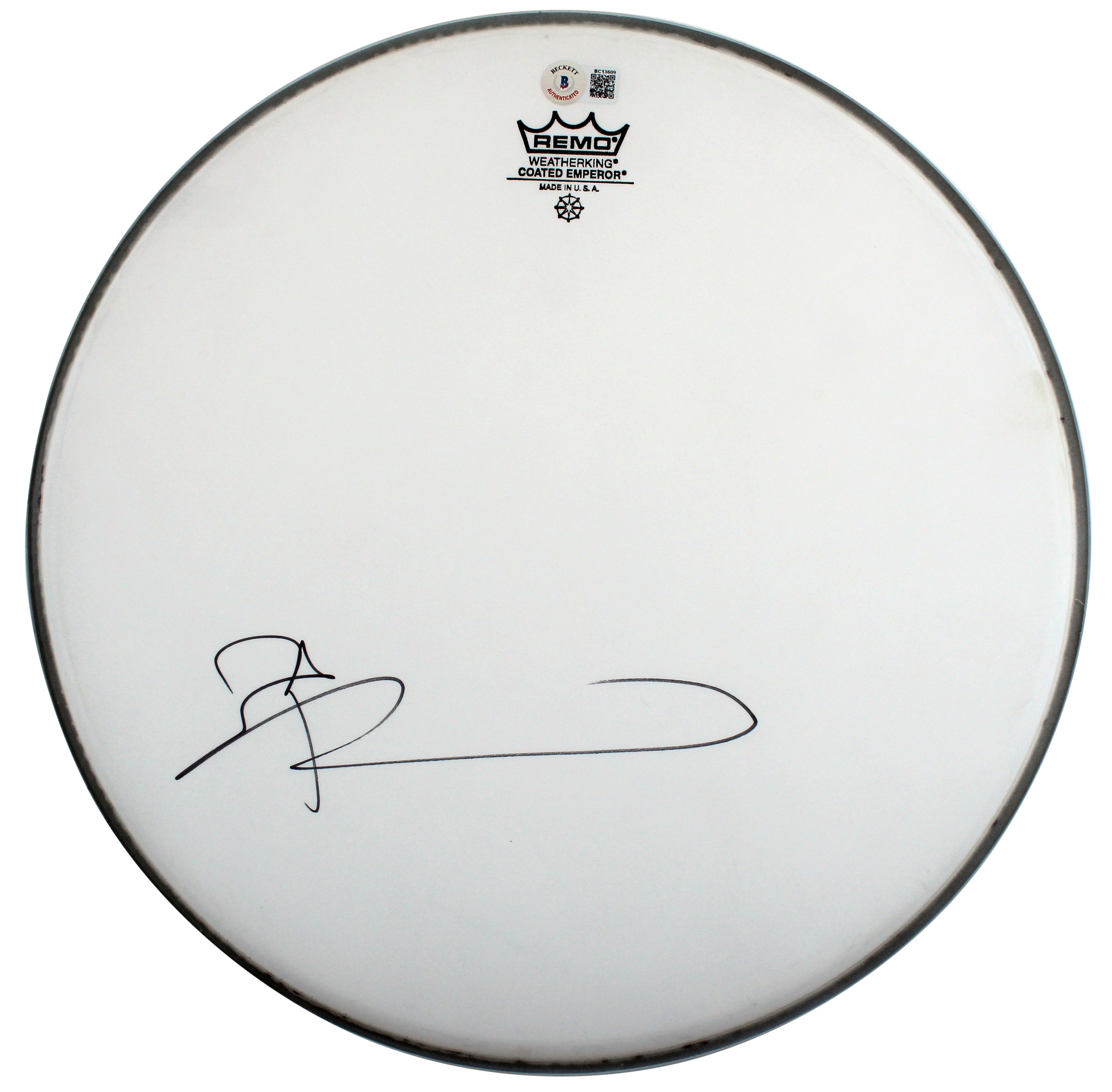 Pete Townshend The Who Authentic Signed 14 Inch Remo Drum Head BAS #BC13609