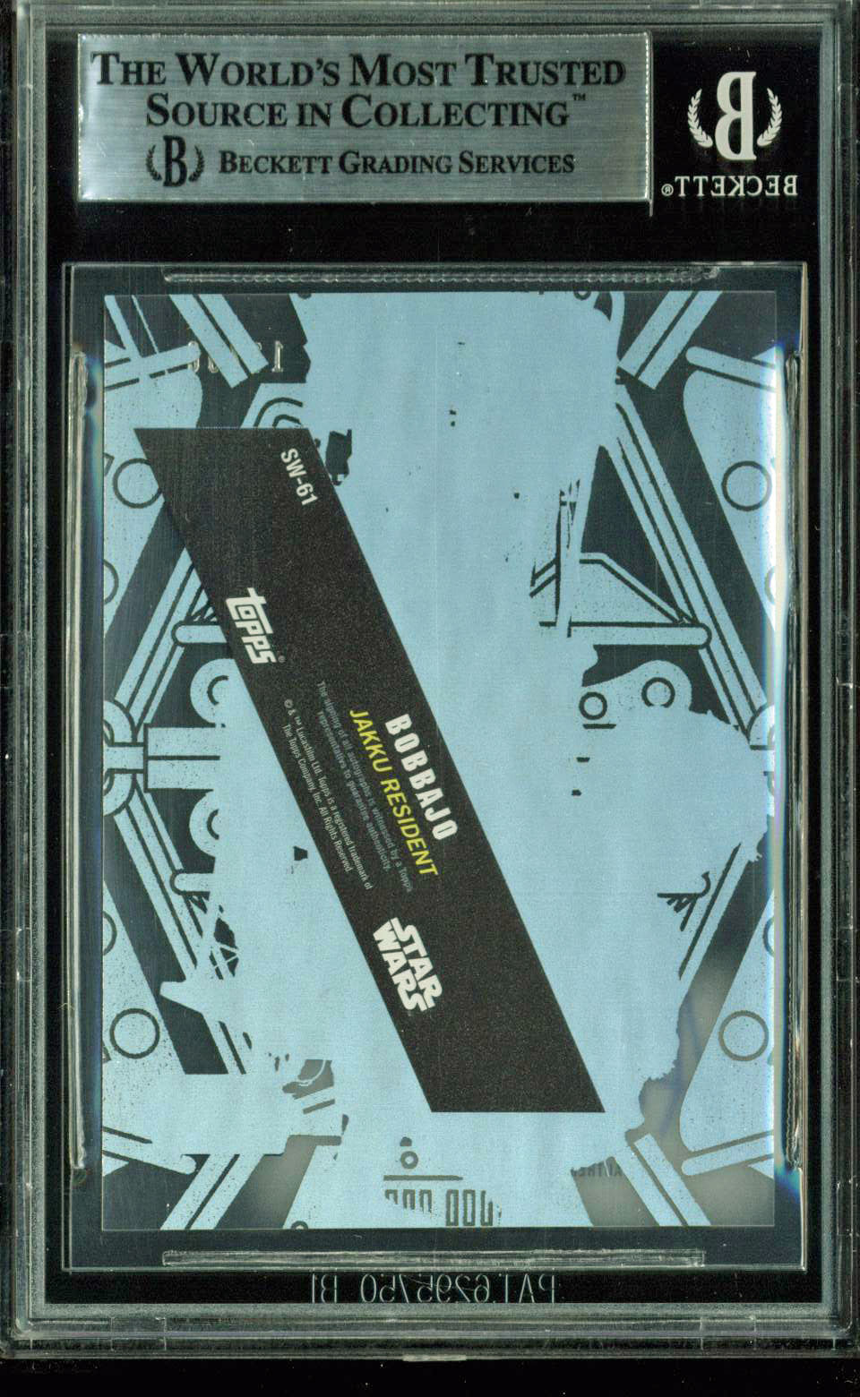 Aiden Cook Signed 2016 Star Wars High Tek Gold Rainbow #SW61 Card 13/50 BAS Slab