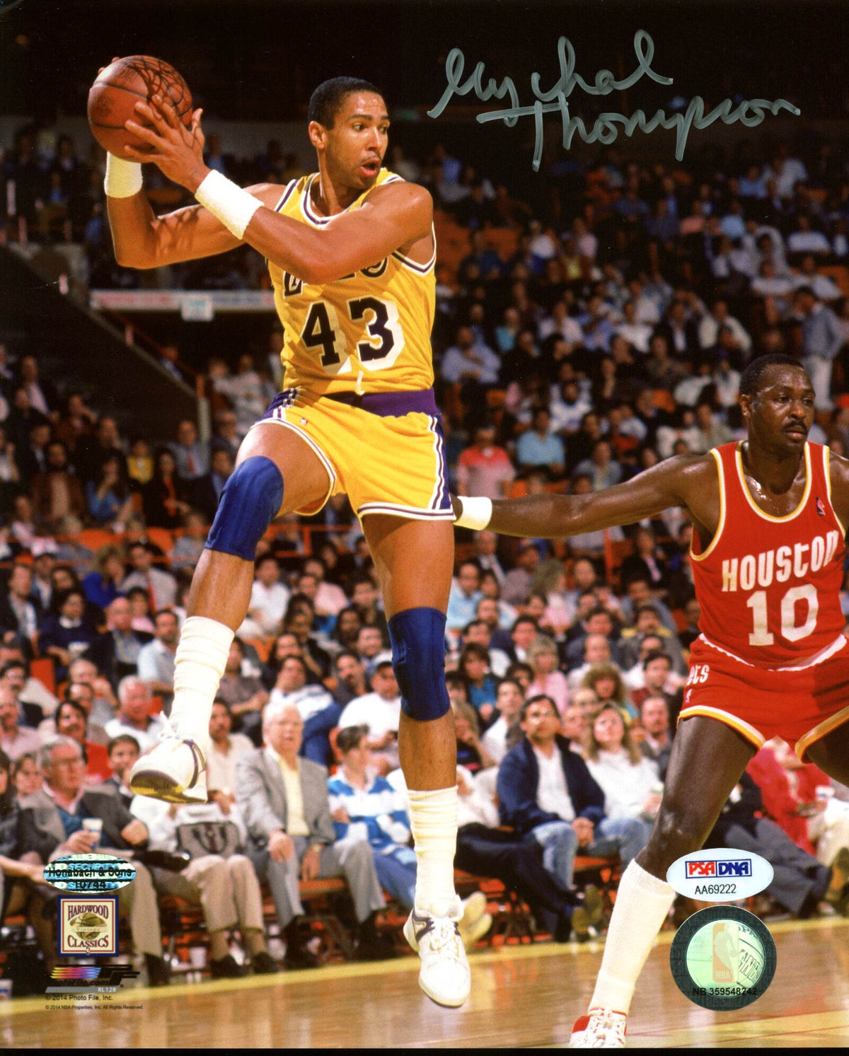 Lakers Mychal Thompson Authentic Signed 8X10 Photo Autographed PSA/DNA #AA69222