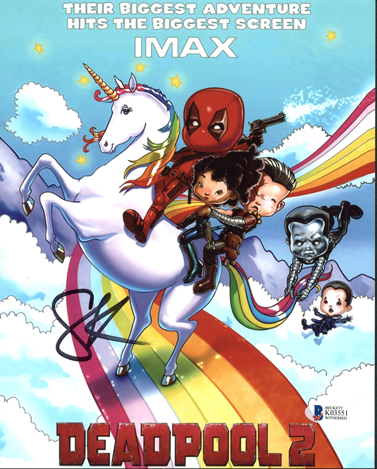 Stefan Kapicic Deadpool Authentic Signed 8x10 Photo Autographed BAS Witnessed 9