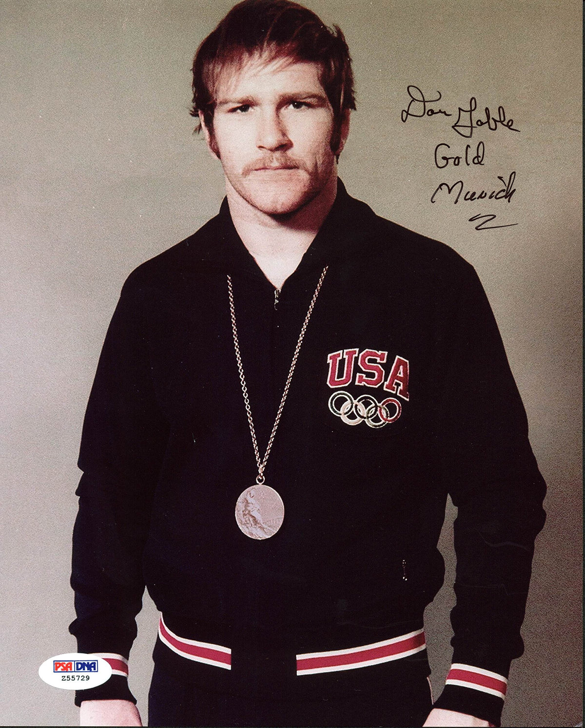 Don Gable "Munich Gold" Authentic Signed 8X10 Photo Autographed PSA/DNA #Z55729