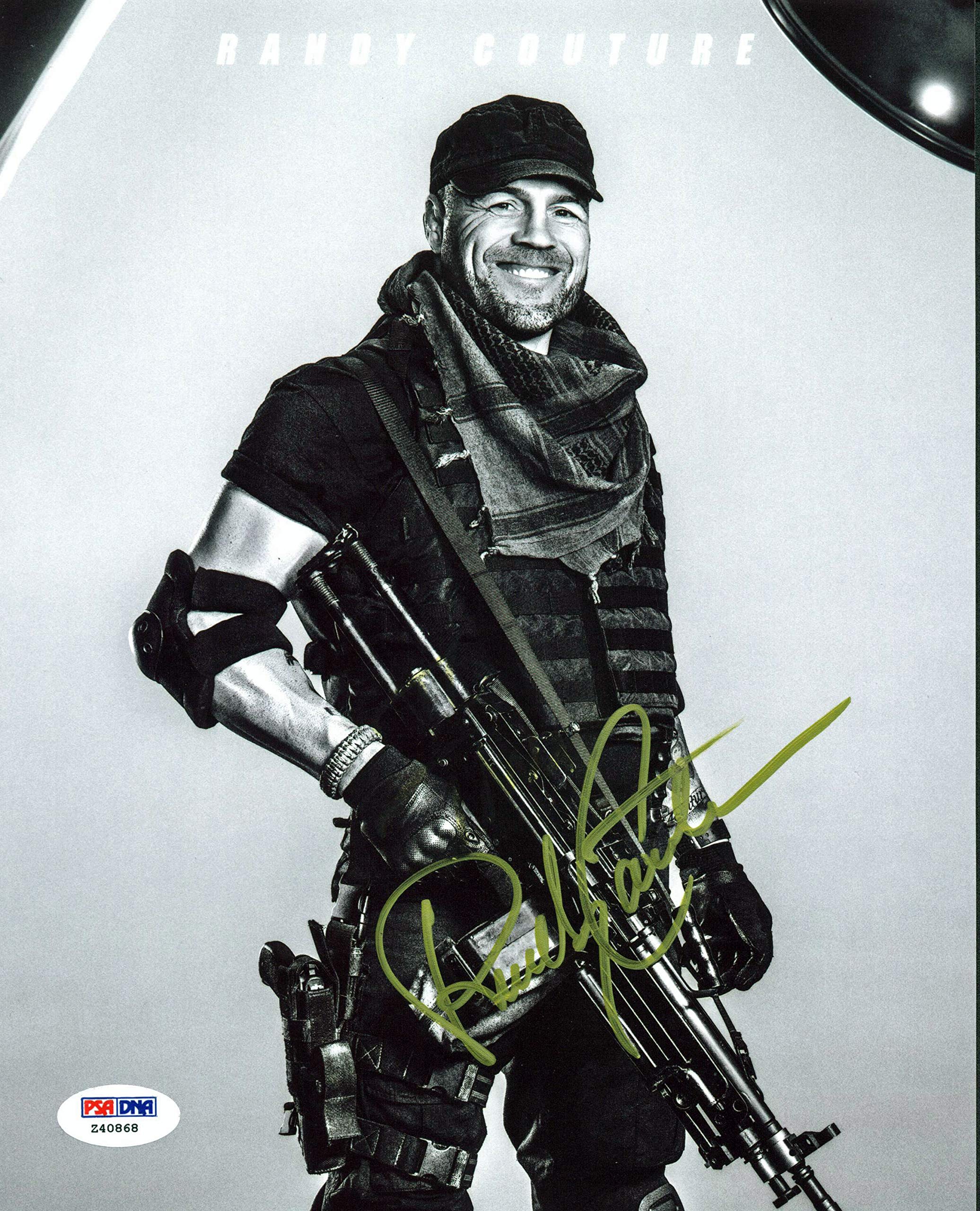 Randy Couture UFC The Expendables Authentic Signed 8x10 Photo PSA/DNA #Z40868