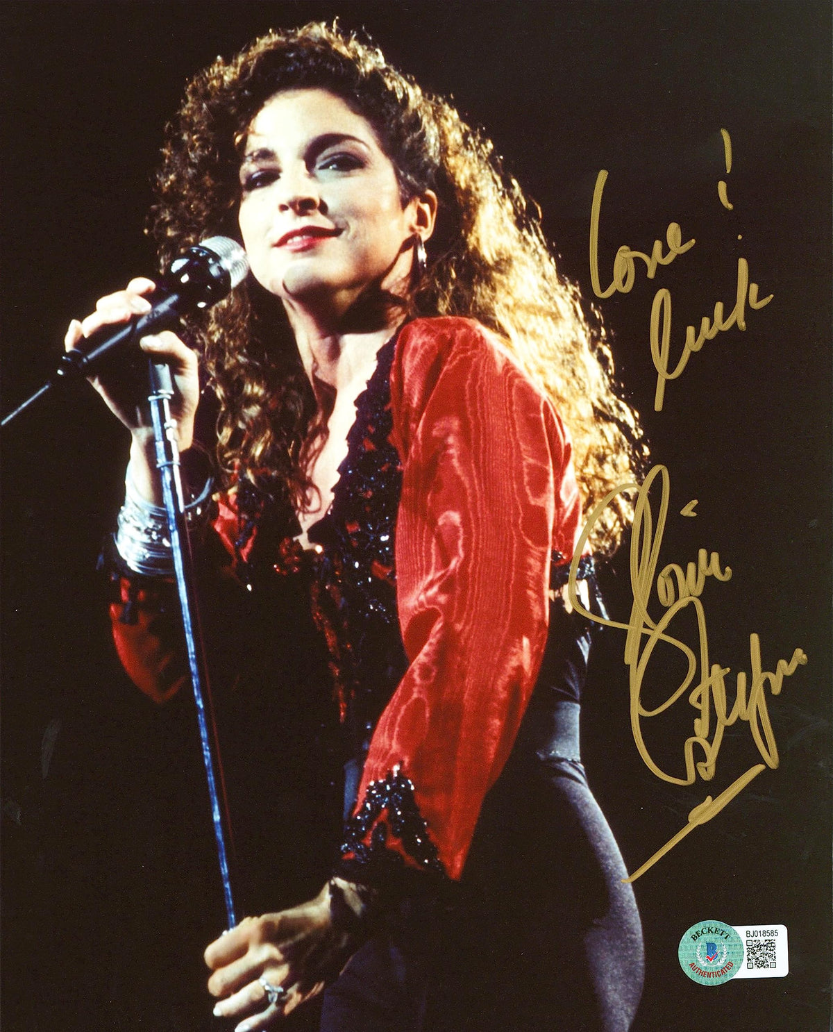 Gloria Estefan Miami Sound Machine "Love & Luck" Signed 8x10 Photo BAS #BJ018585
