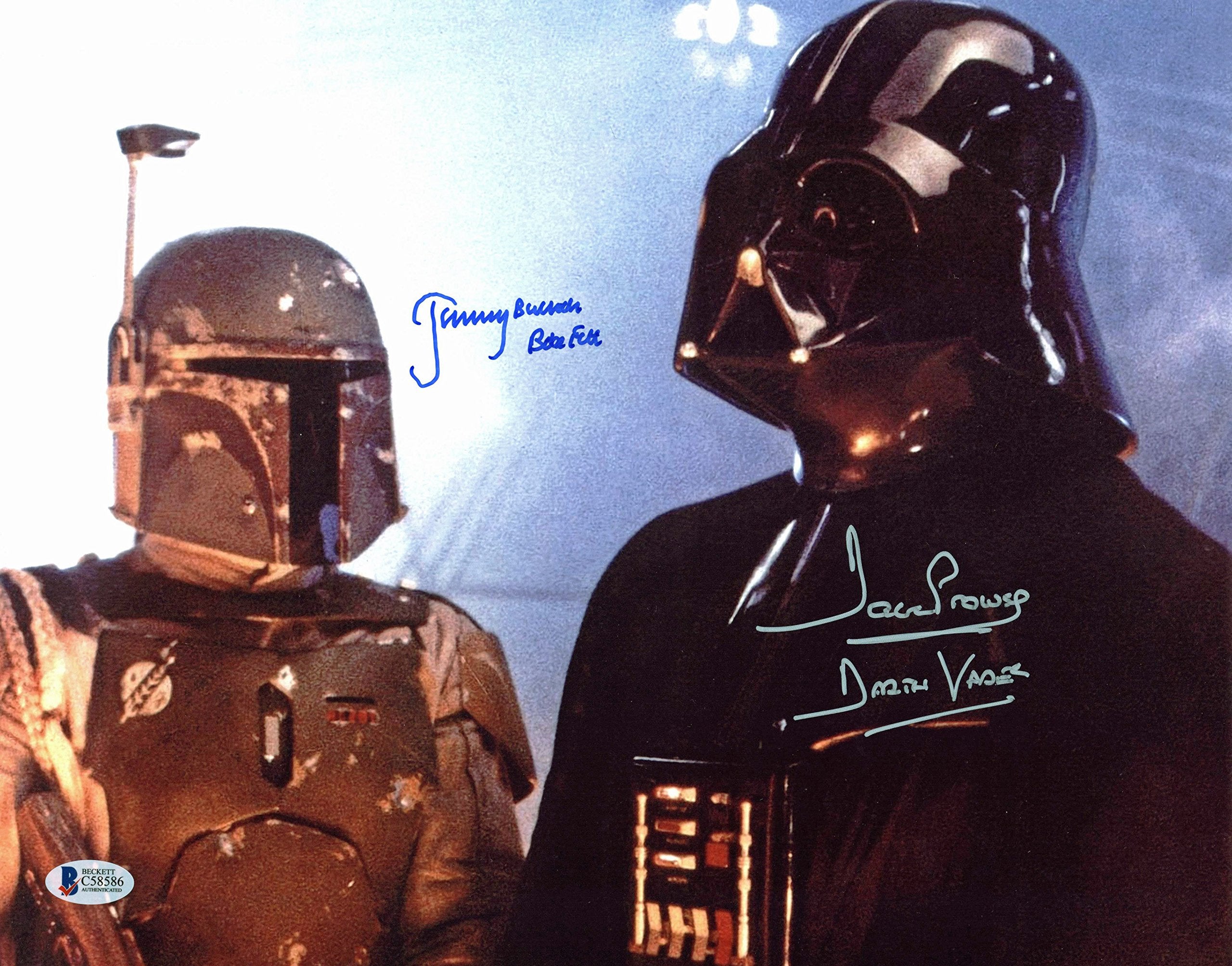 David Prowse & Jeremy Bulloch Star Wars Authentic Signed 11x14 Insc. Photo BAS