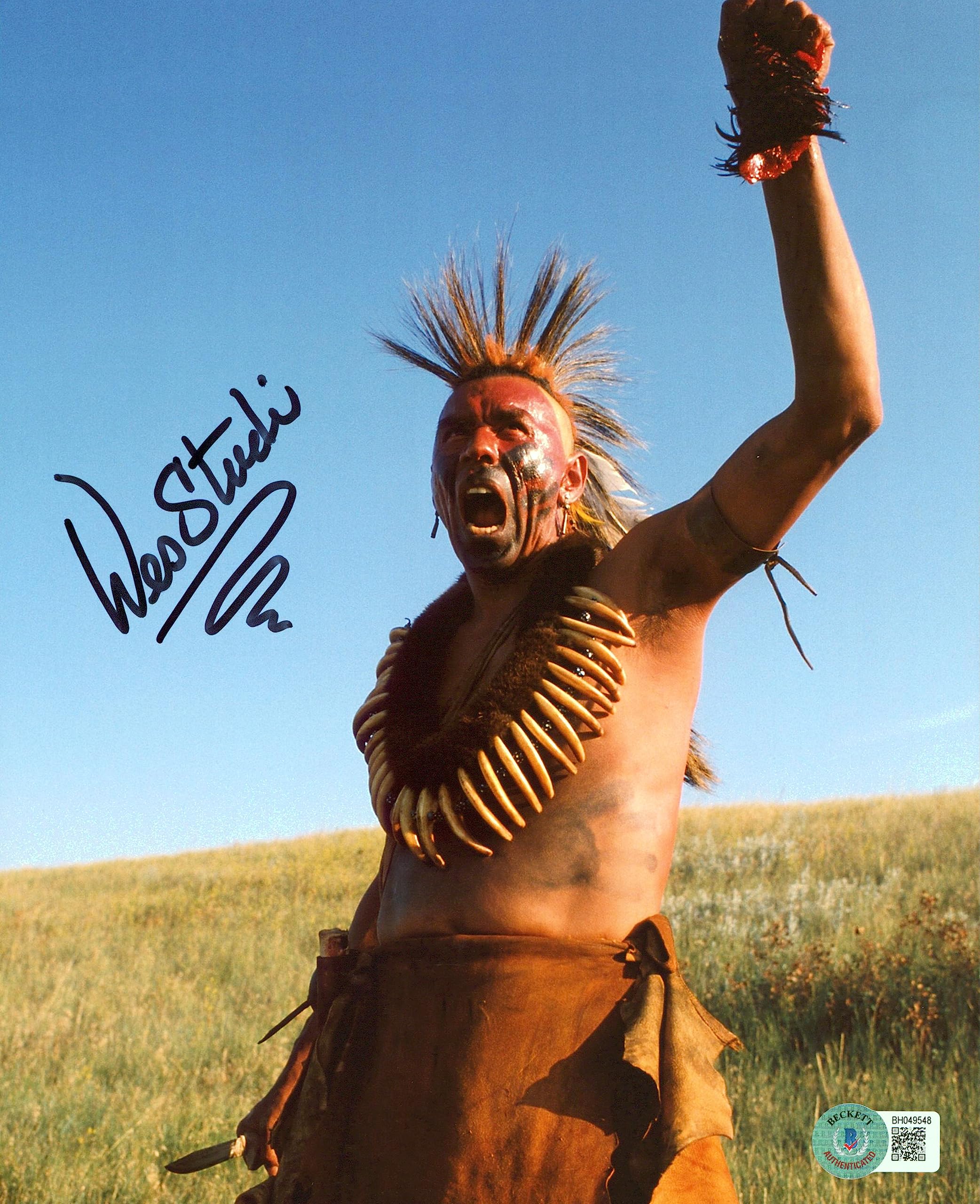 West Studi The Last of the Mohicans Authentic Signed 8x10 Photo BAS #BH049548