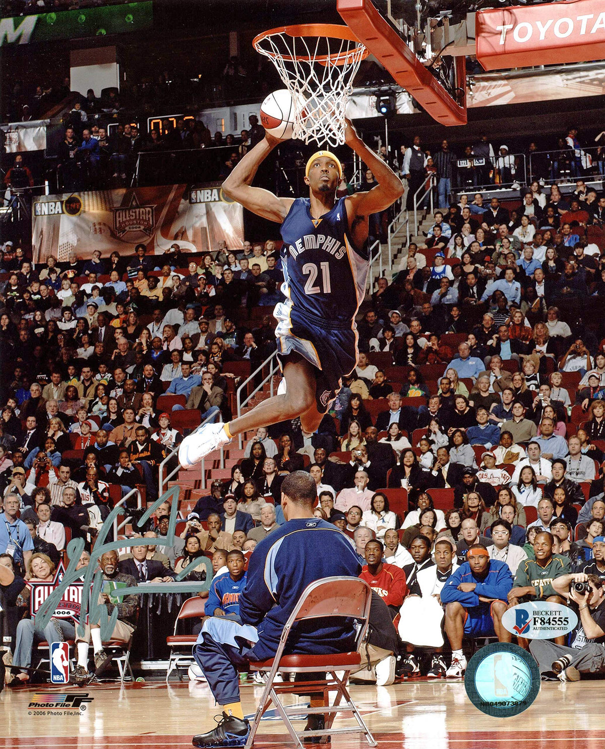 Grizzlies Hakim Warrick Authentic Signed 8x10 Photo Autographed BAS #F84555