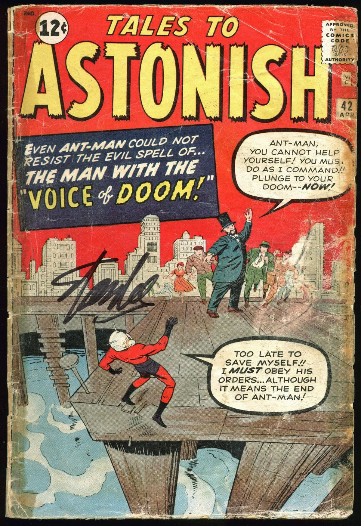 Stan Lee Authentic Signed Tales To Astonish #42 Comic Book PSA/DNA #Z05336