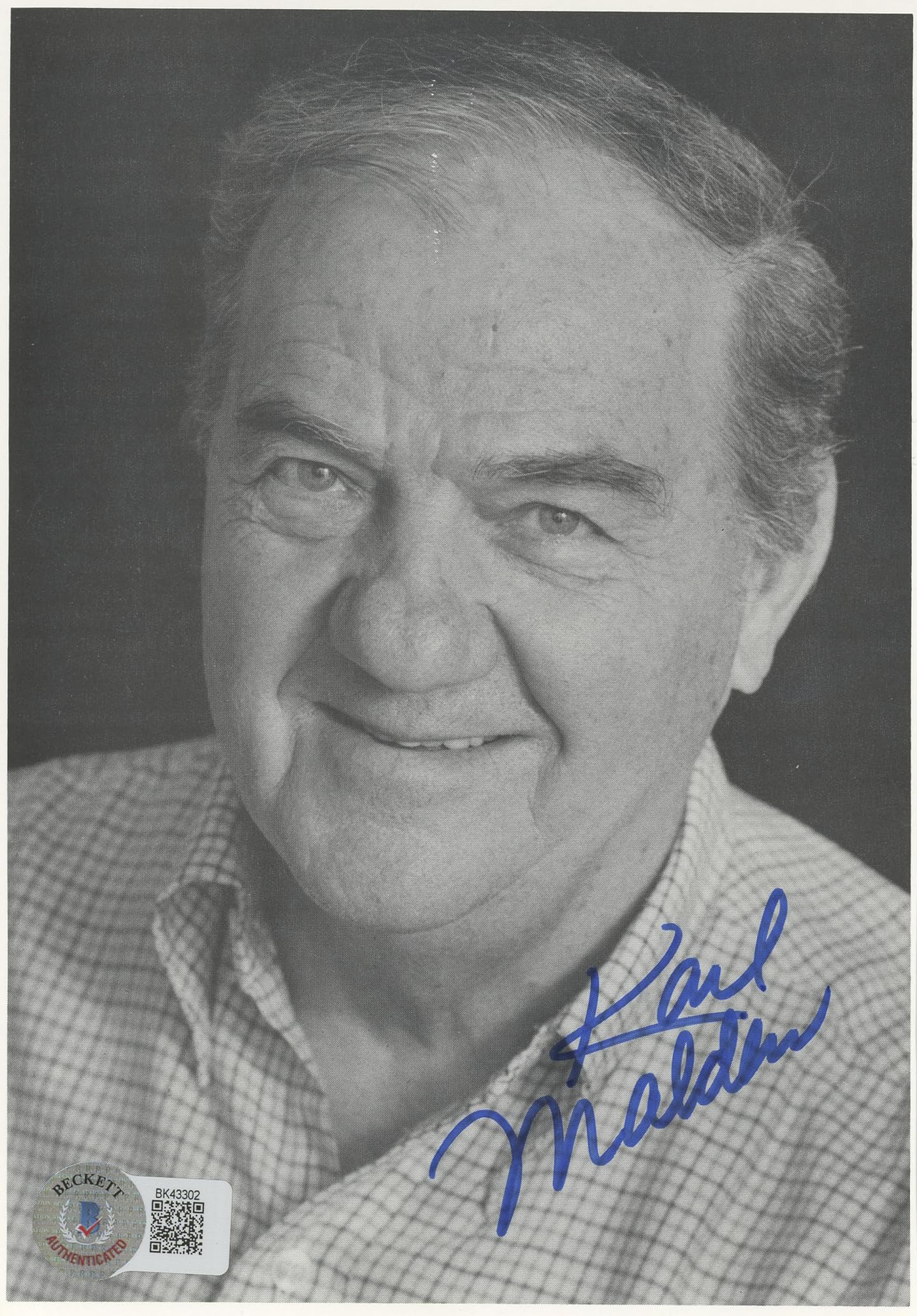 Karl Malden The Streets of San Francisco Authentic Signed 5x7 Photo BAS #BK43302