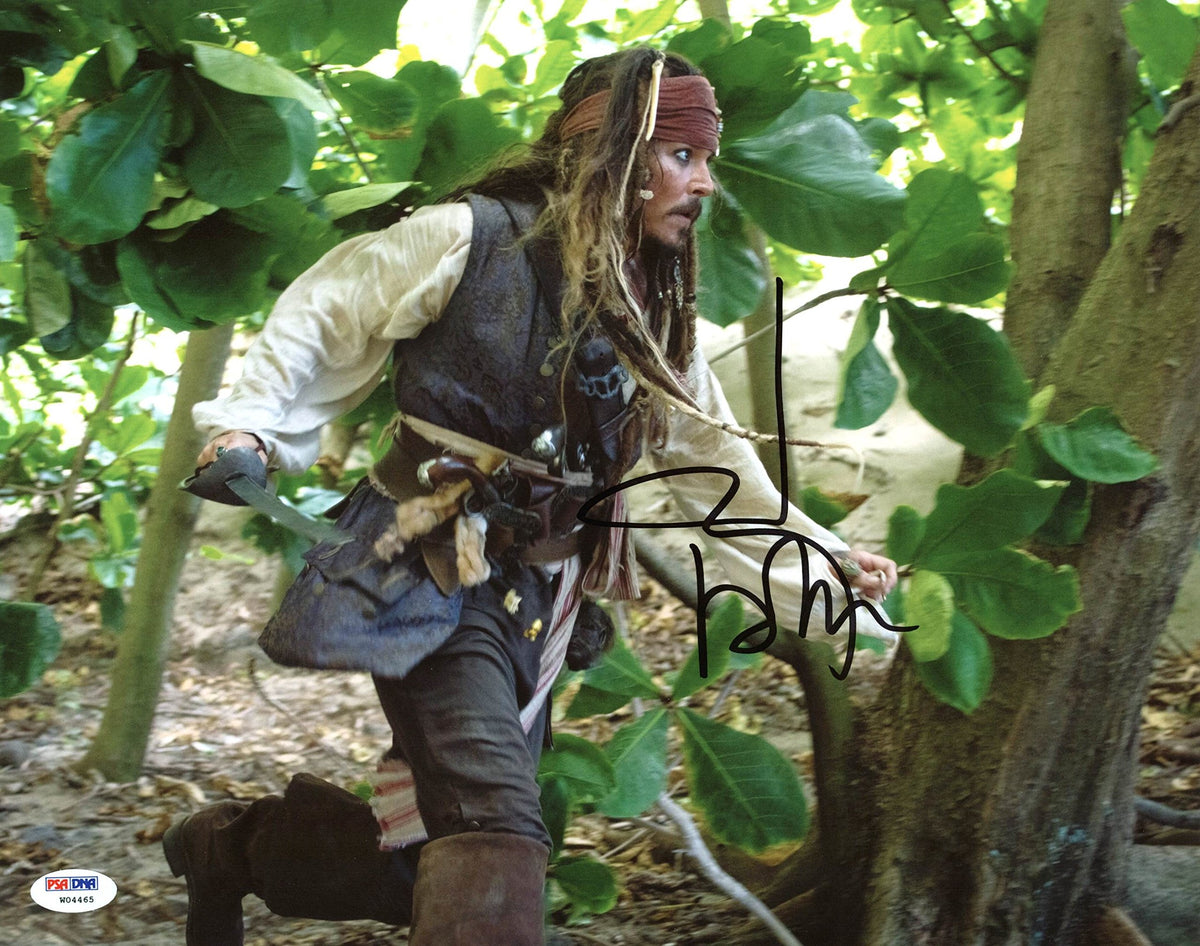 Johnny Depp Authentic Signed 11X14 Photo w/ Graded 10 Autograph! PSA/DNA #W04465