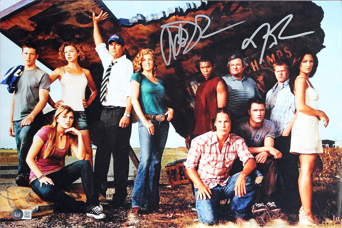 Jesse Plemons & Gaius Charles Friday Night Lights Signed 12x18 Photo BAS