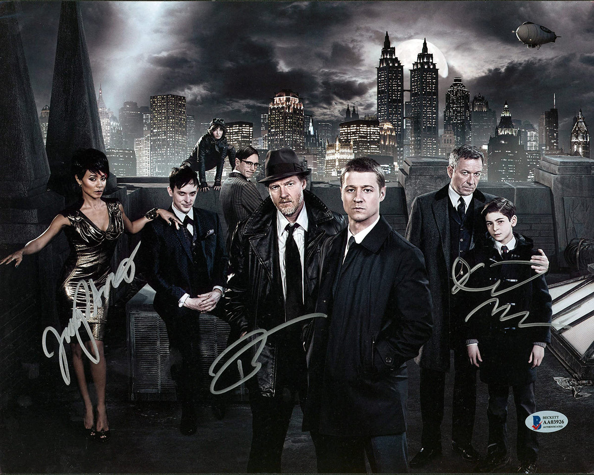 Gotham (3) Pinkett Smith, Mazouz & Logue Signed 11x14 Photo BAS #AA03926