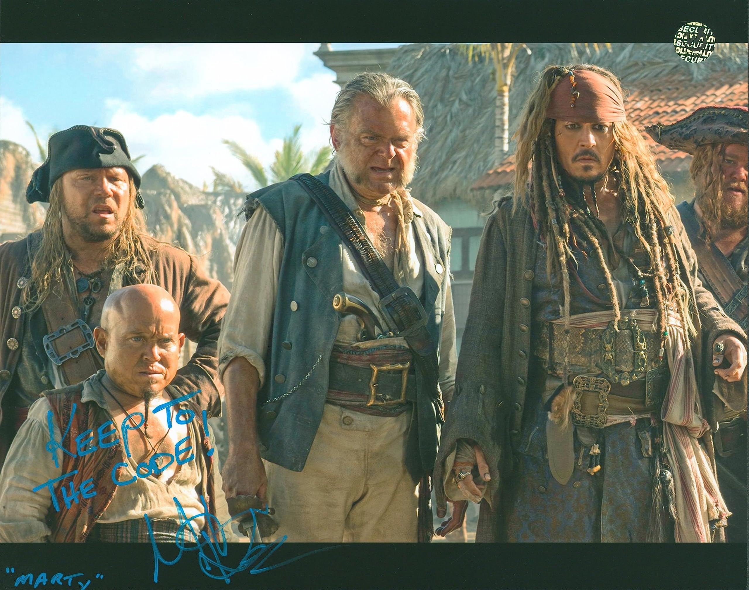 Martin Klebba Pirates Of The Caribbean Signed 8x10 Photo Wizard World #017933