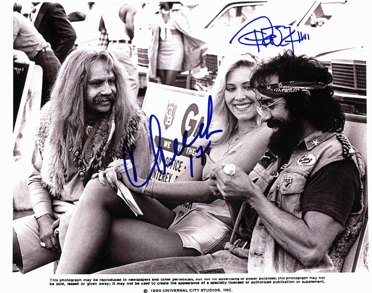 Cheech Marin & Tommy Chong Next Movie Authentic Signed 8x10 Photo BAS #B61889