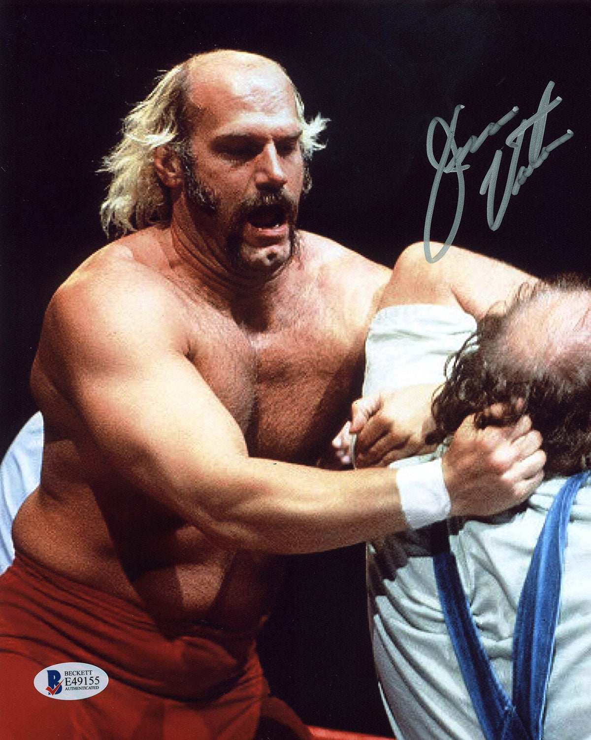 Jesse 'The Body' Ventura WWE Wrestling Authentic Signed 8x10 Photo BAS #E49155