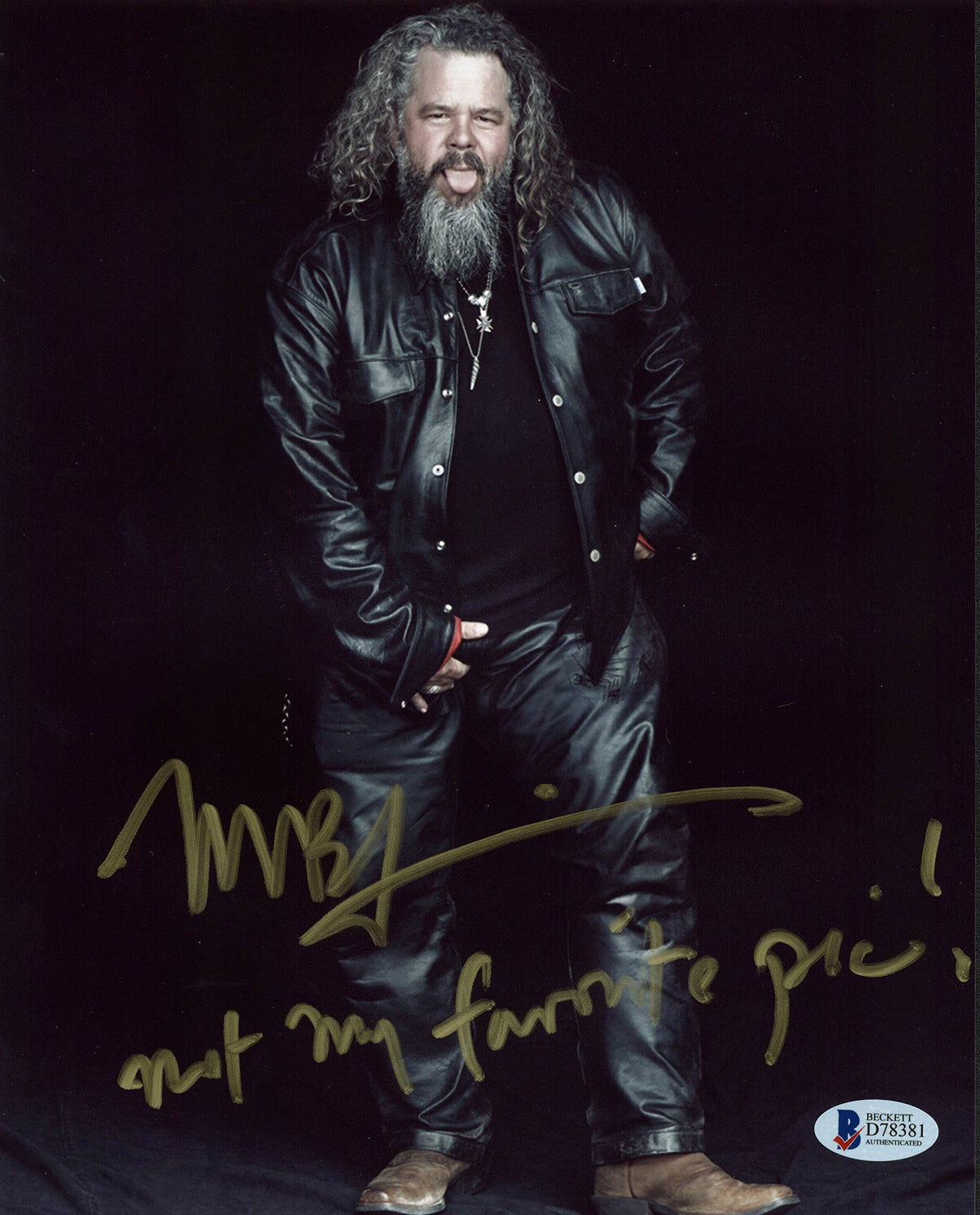 Mark Boone Junior Sons of Anarchy Authentic Signed 8x10 Photo BAS #D78381