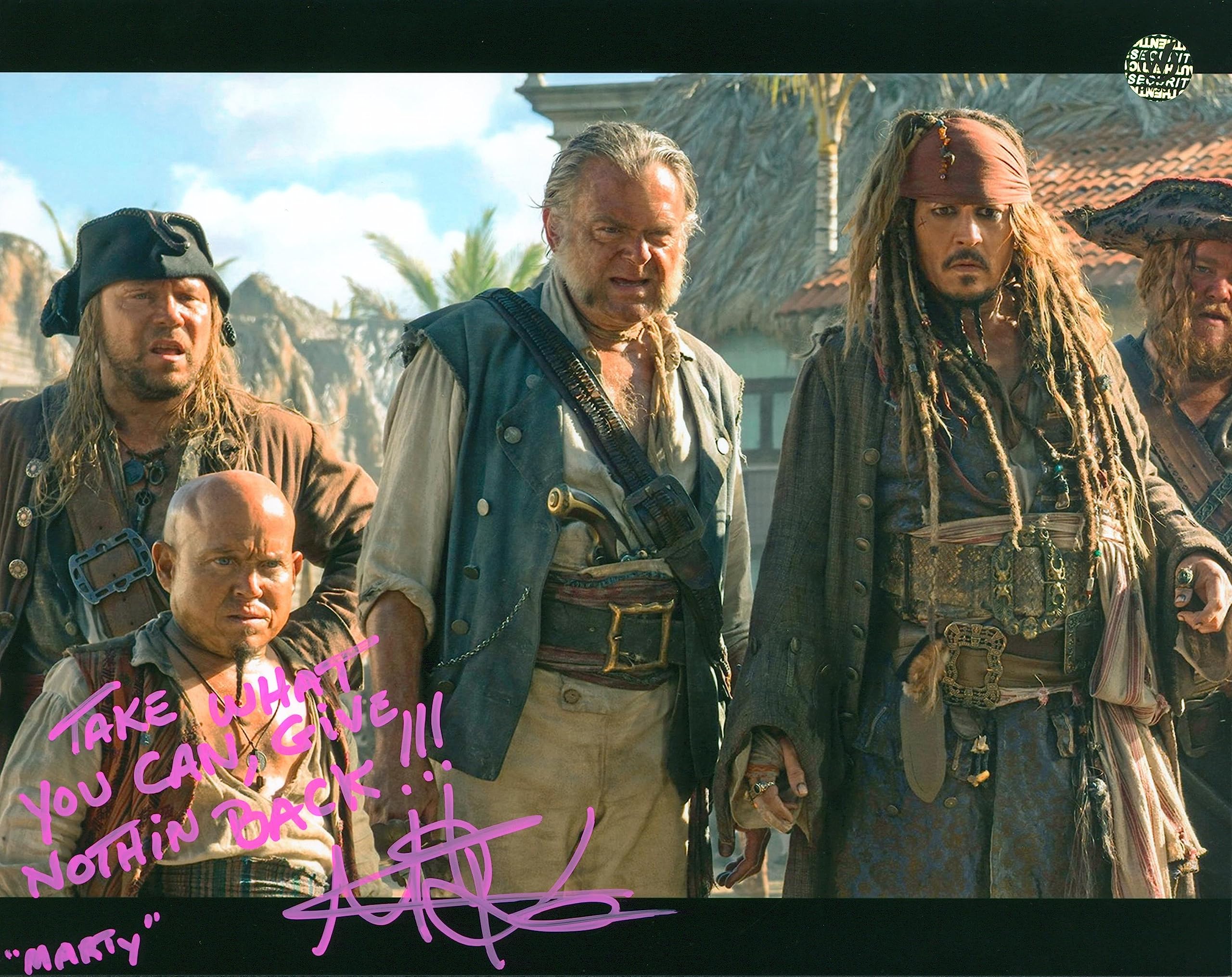 Martin Klebba Pirates Of The Caribbean Signed 8x10 Photo Wizard World #017931