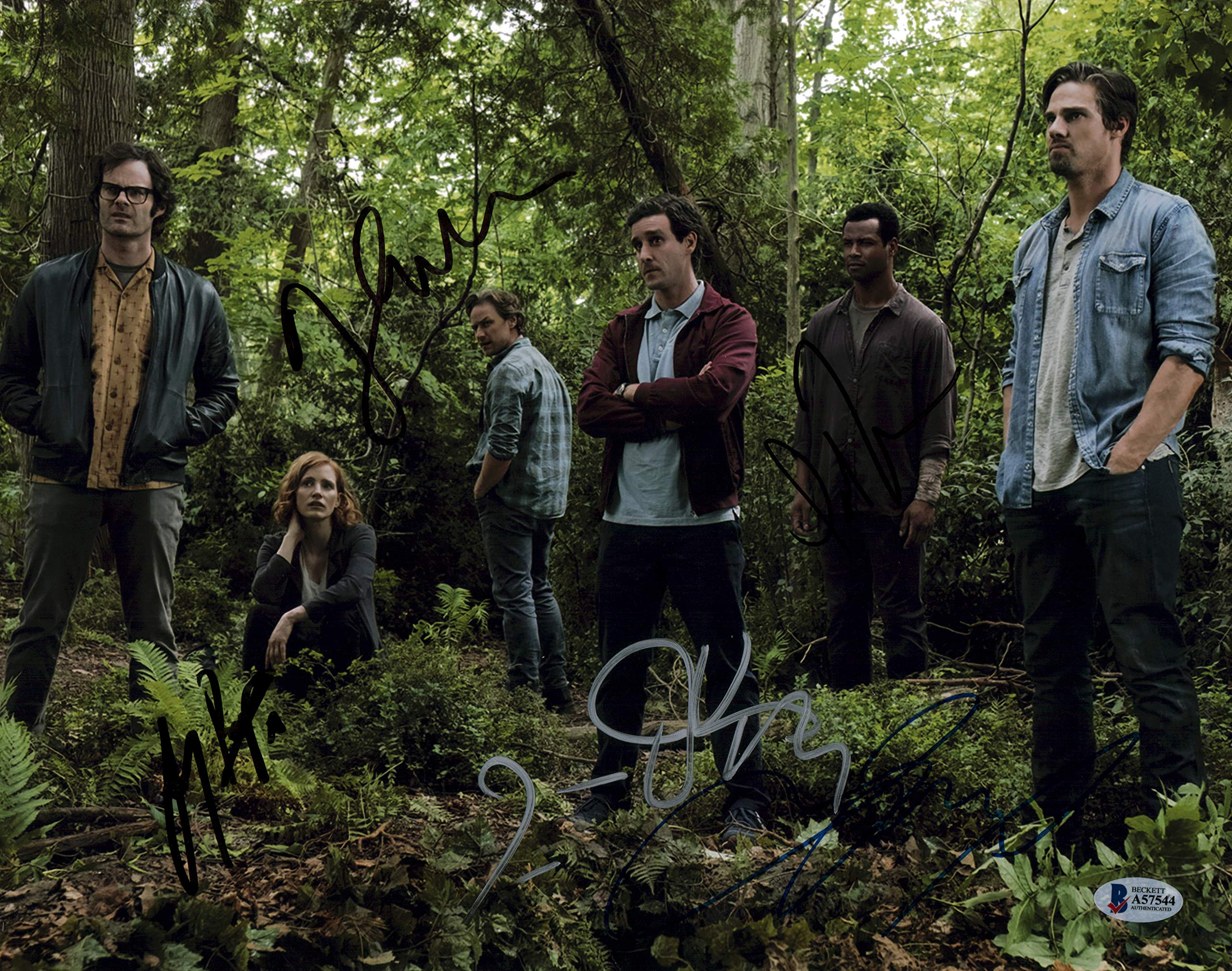 IT Chapter Two (5) Chastain, McAvoy, Mustafa +2 Signed 11x14 Photo BAS #A57544