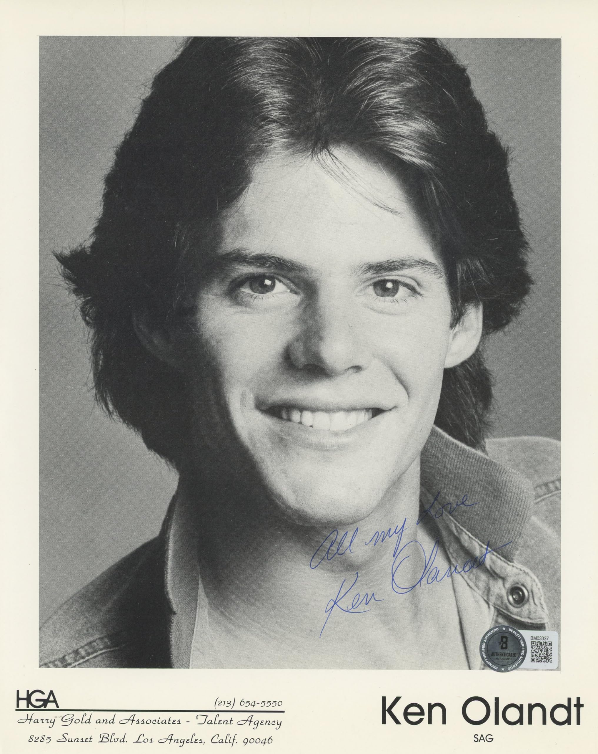 Ken Olandt Leprechaun "All My Love" Authentic Signed 8x10 Photo BAS #BM03337
