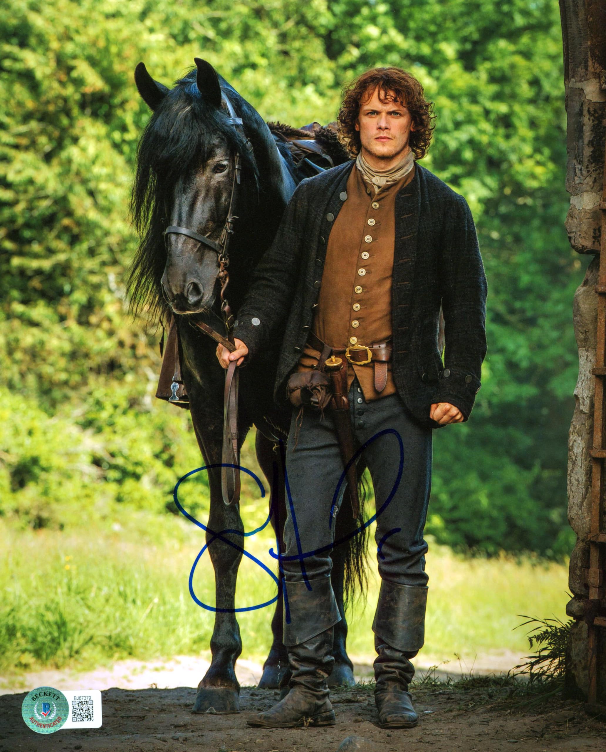 Sam Heughan Outlander Authentic Signed 8x10 Photo Autographed BAS #BJ67379