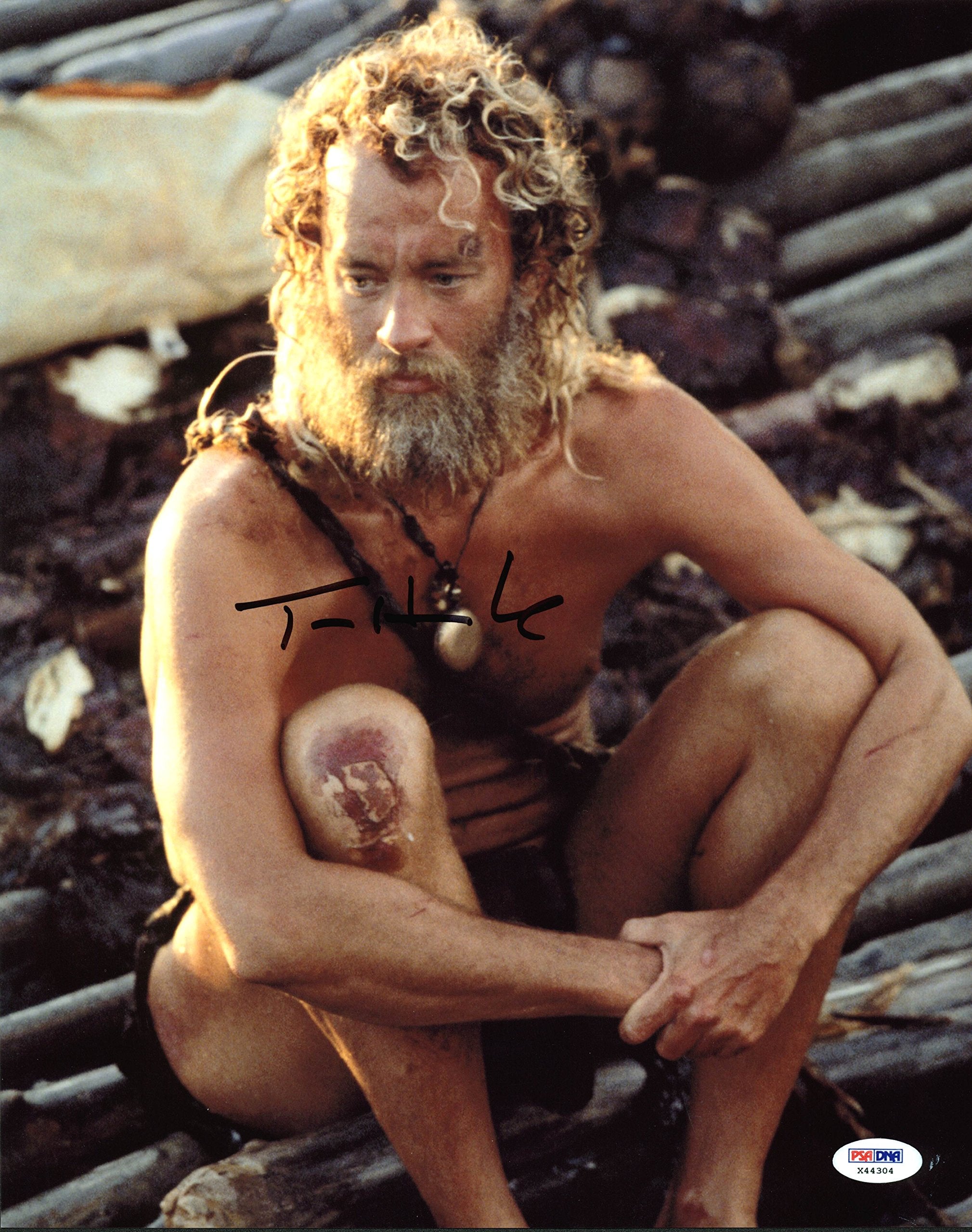 Tom Hanks Cast Away Authentic Signed 11X14 Photo Autographed PSA/DNA #X44304