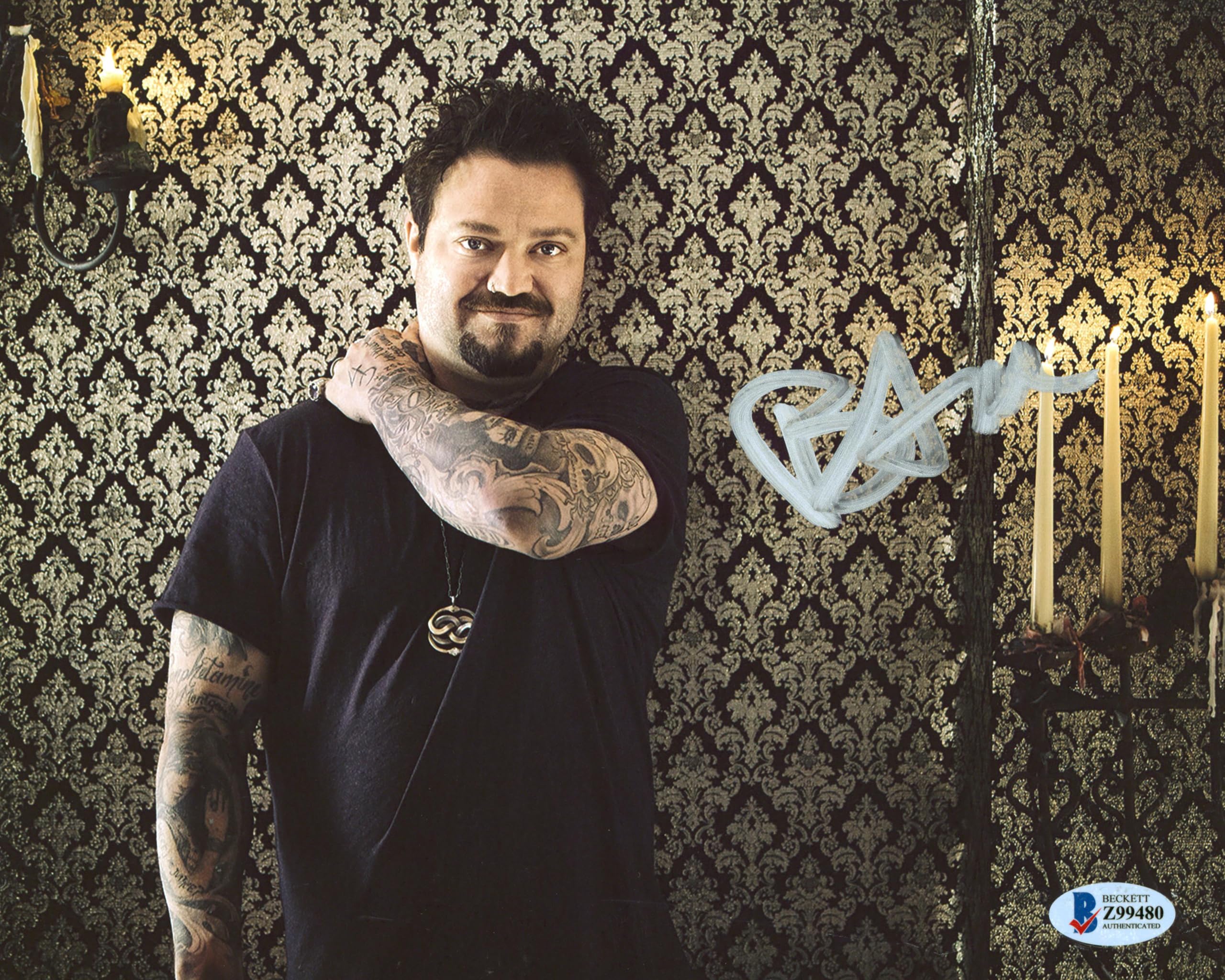 Bam Margera Jackass Authentic Signed 8x10 Photo Autographed BAS #Z99480