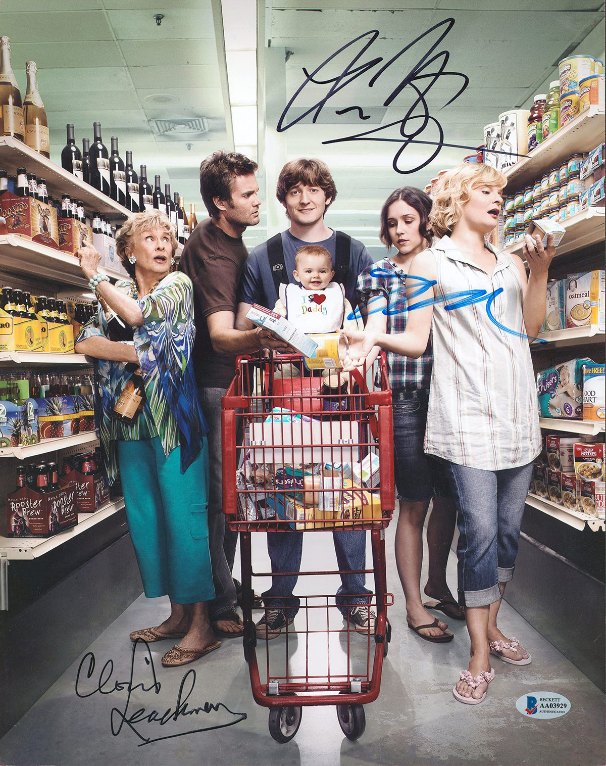 Raising Hope (3) Neff, Leachman & Woodward Signed 11x14 Photo BAS #AA03929