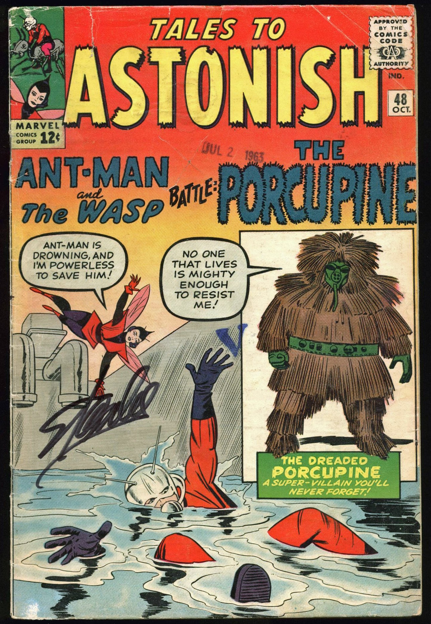 Stan Lee Authentic Signed Tales To Astonish #48 Comic Book PSA/DNA #Z05342