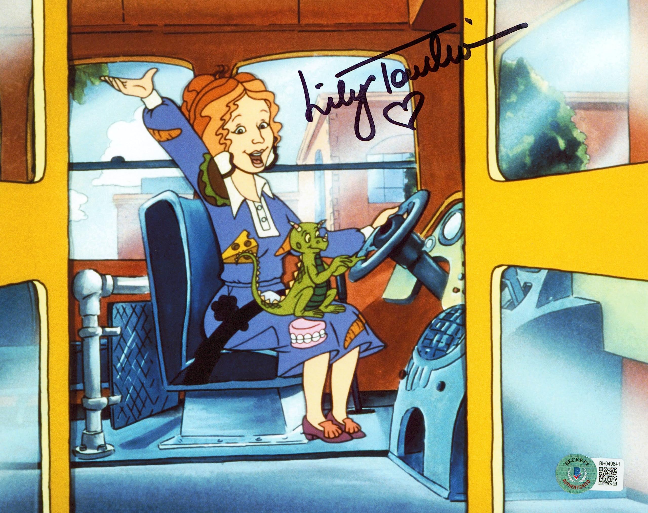 Lily Tomlin The Magic School Bus Authentic Signed 8x10 Photo BAS #BH049841