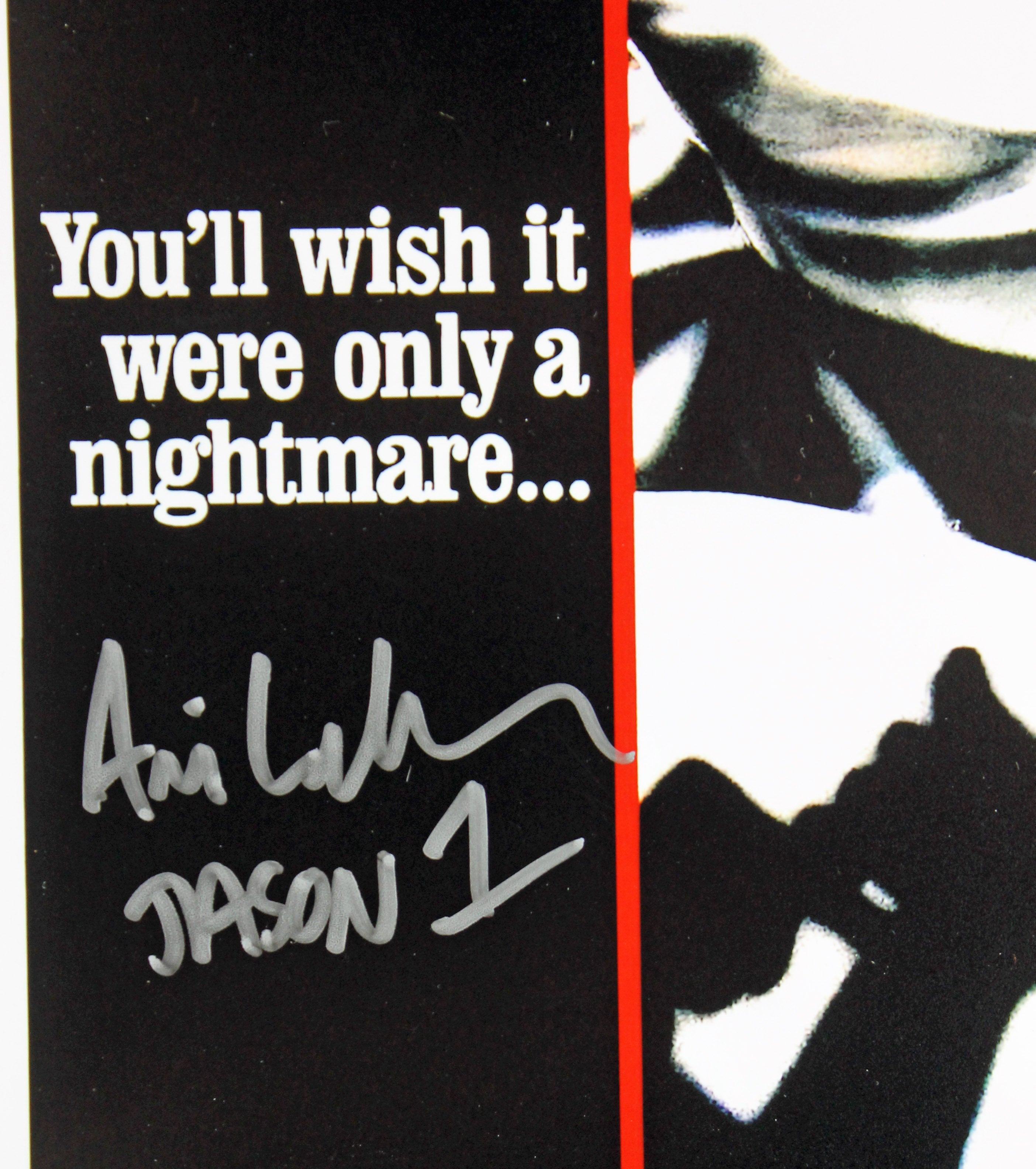 Ari Lehman "Jason 1" Authentic Signed Friday The 13th 12x18 Mini Poster PSA/BAS