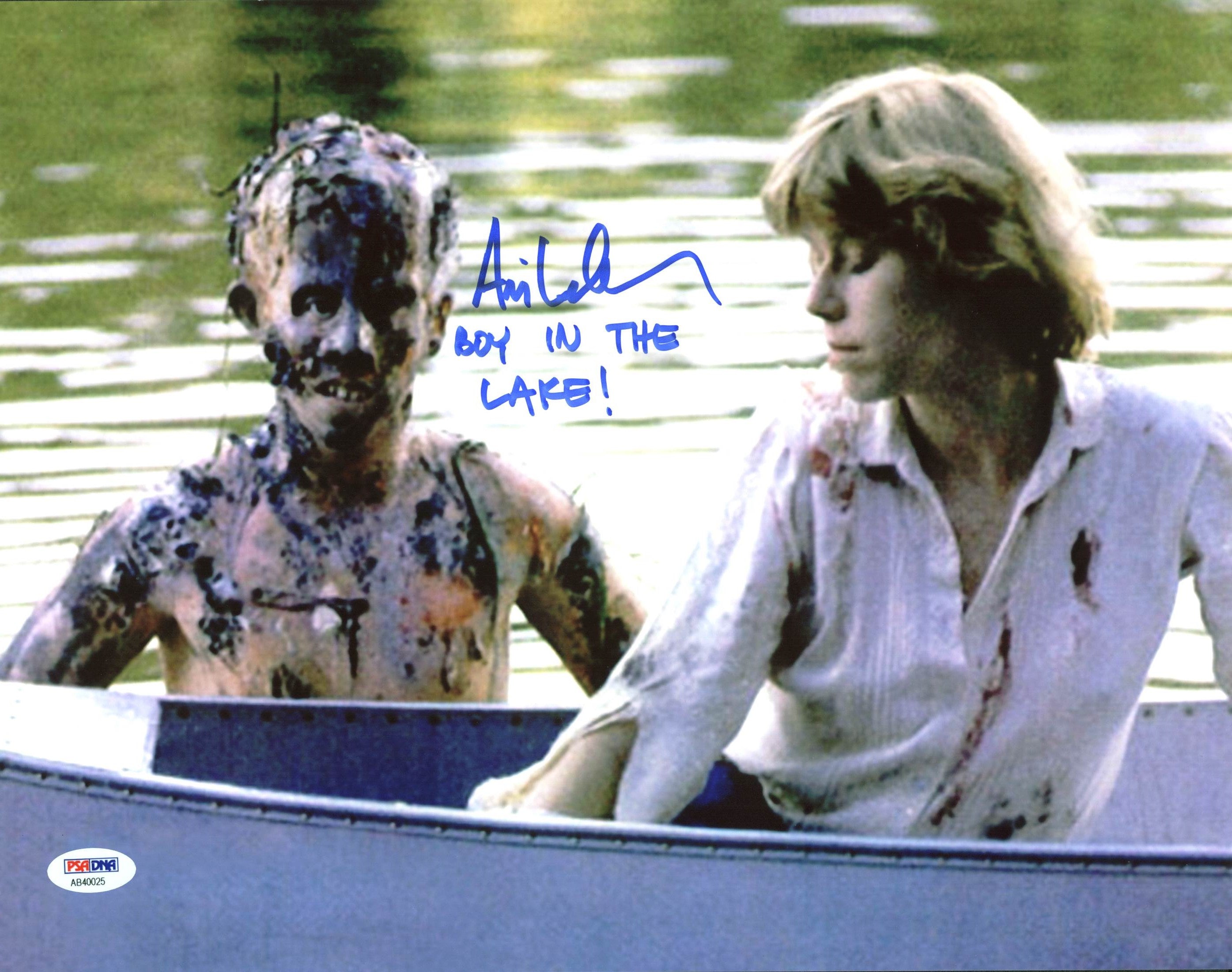 Ari Lehman "Boy In The Lake" Signed Friday The 13th Jason 11X14 Photo PSA/BAS