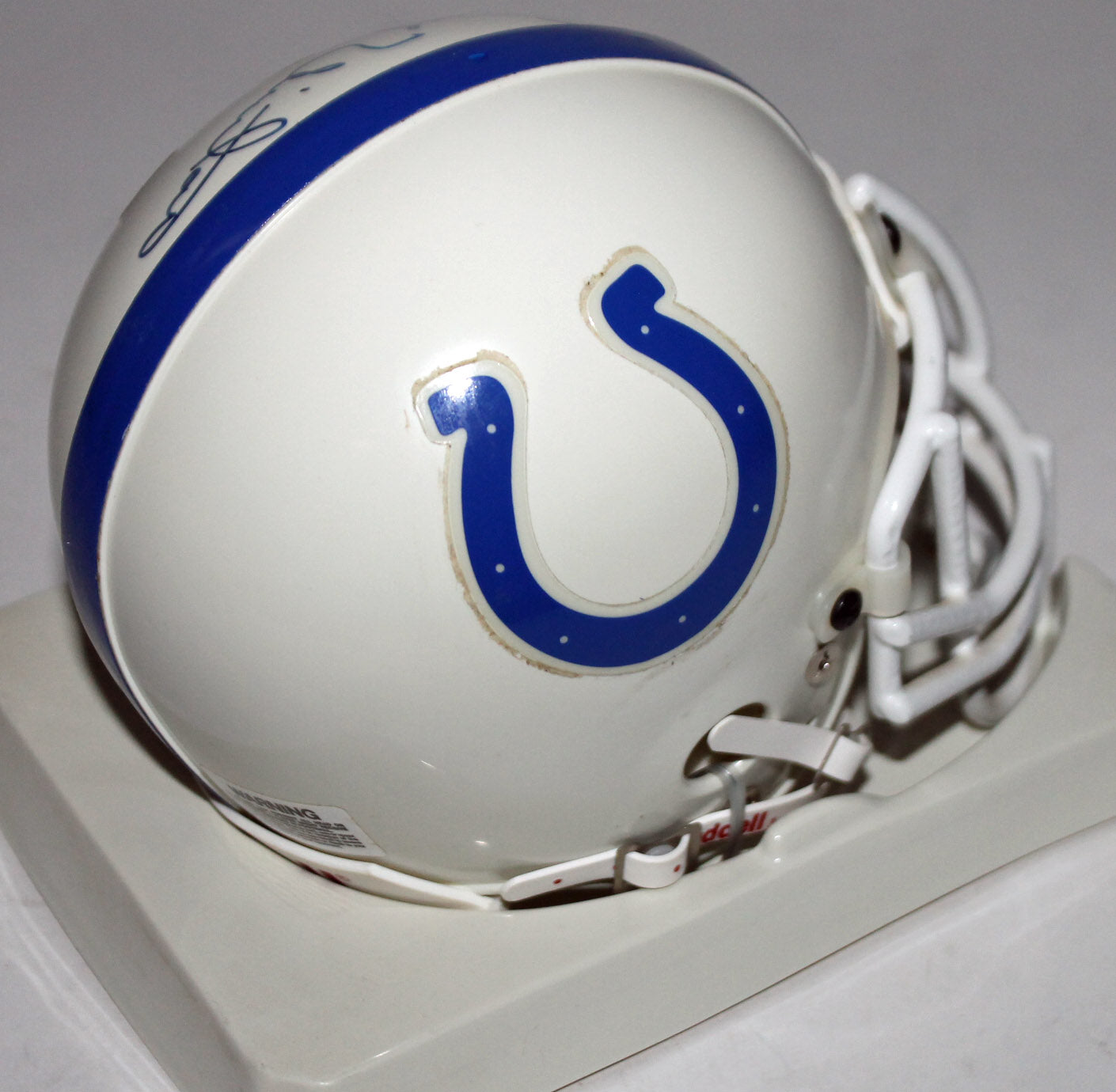 Colts Johnny Unitas Authentic Signed Mini Helmet Autographed BAS #A80993