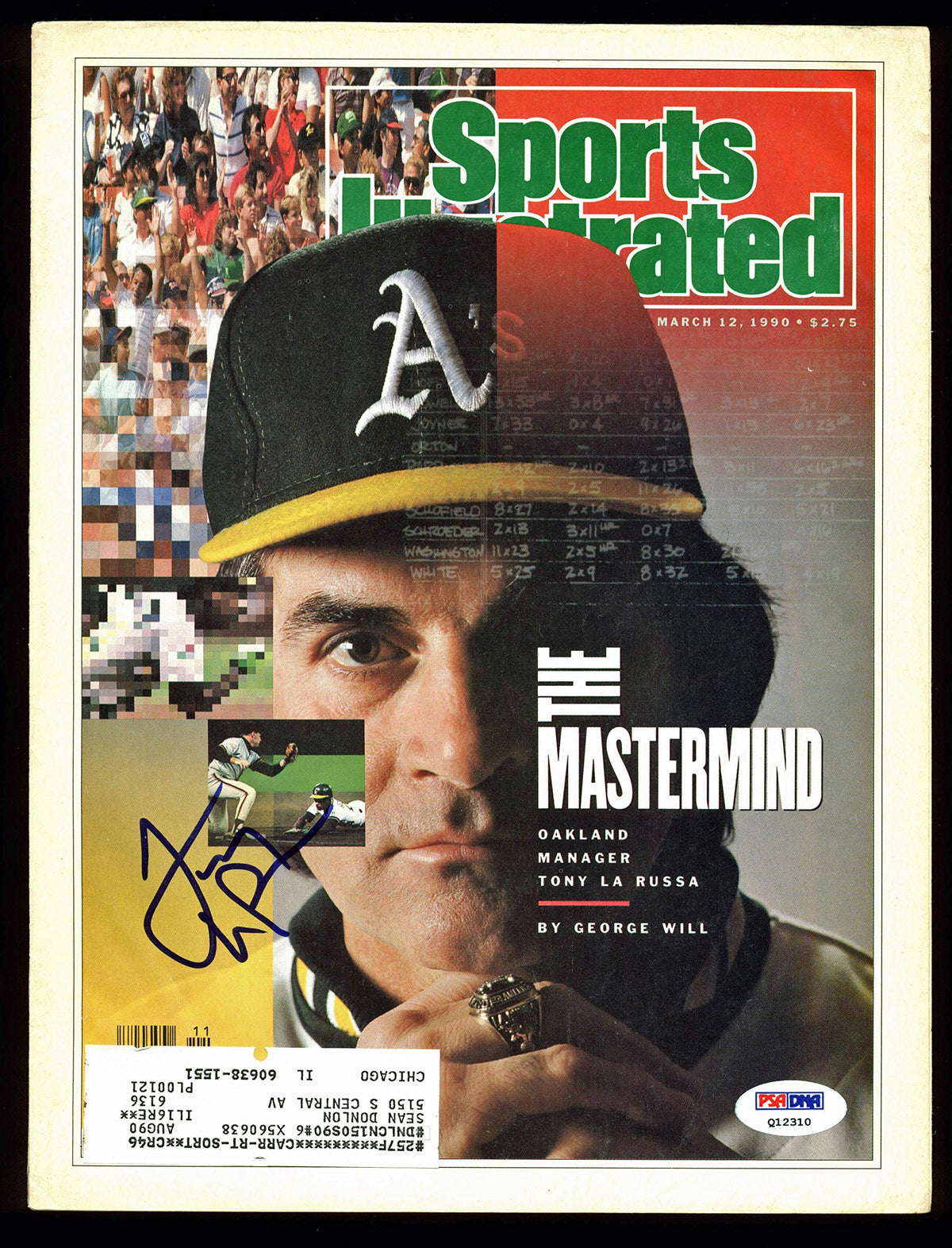 Athletics Tony La Russa Signed 1990 Sports Illustrated Magazine PSA/DNA #Q12310