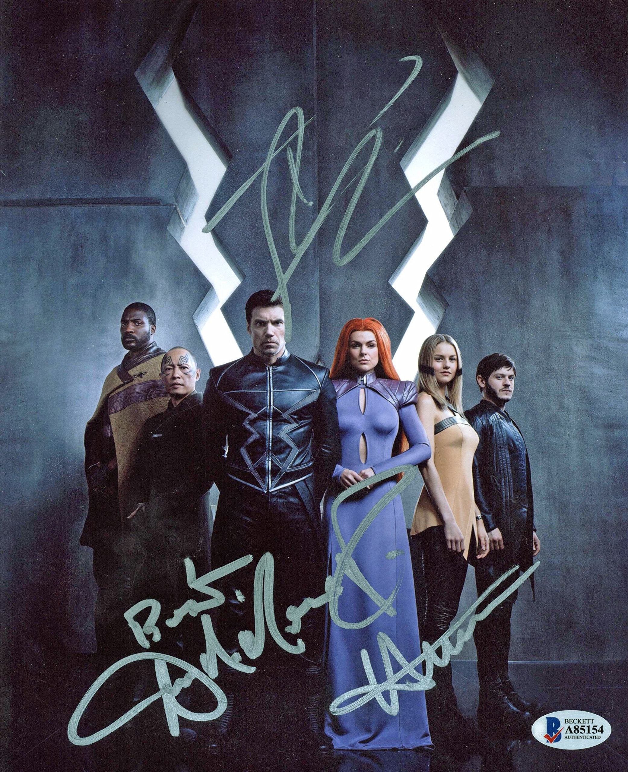 Inhumans (Mount, Swan & Rheon) Authentic Signed 8x10 Photo BAS #A85154