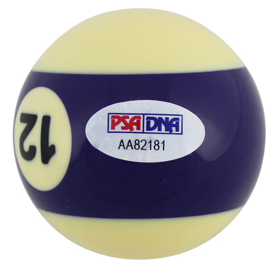 Willie Mosconi Authentic Signed Billiards Pool #12 Ball Autographed PSA #AA82181