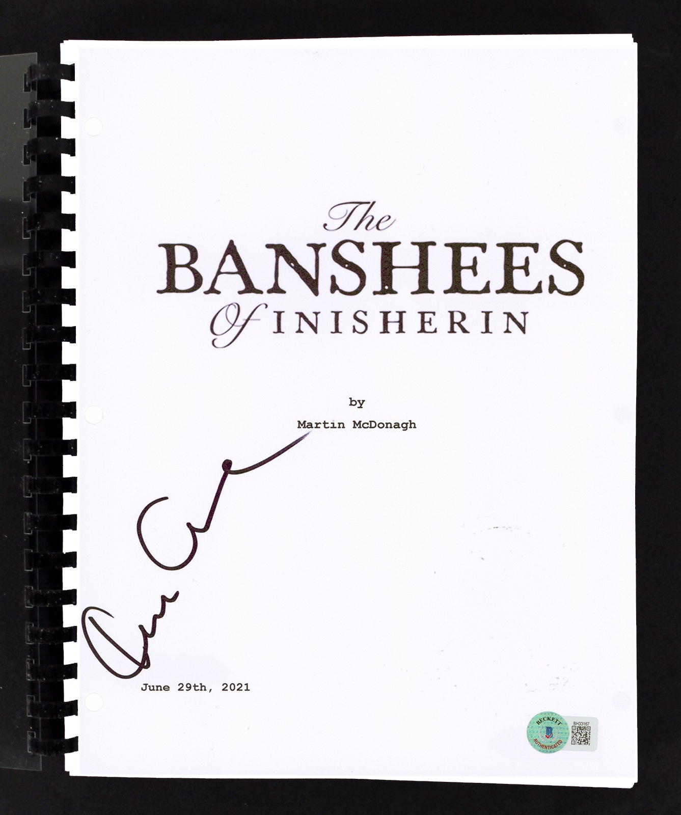 Kerry Condon The Banshees of Inisherin Signed Movie Script BAS #BH33167