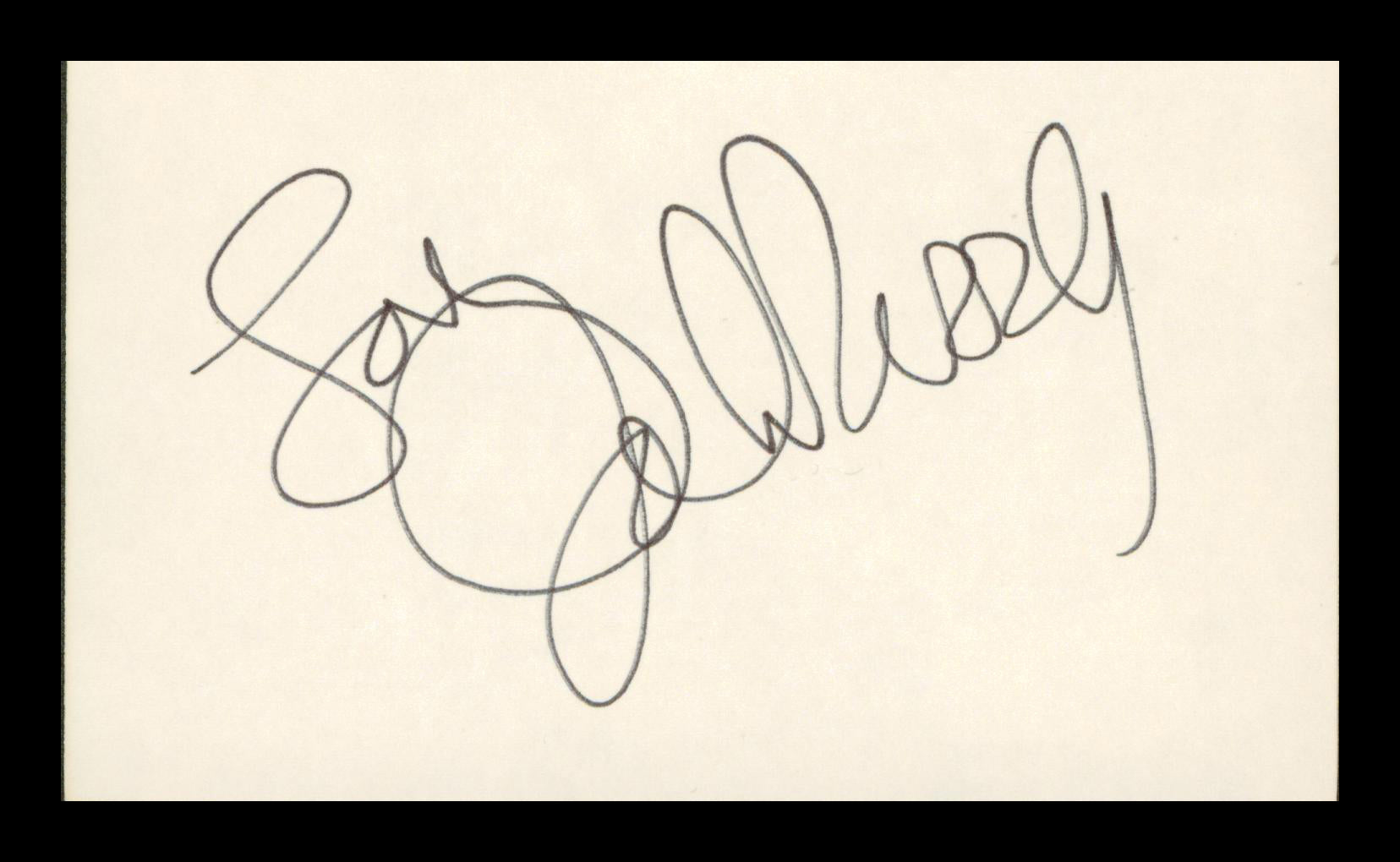 Jo Anne Worley Rowan & Martin's Laugh-In Signed 3x5 Index Card BAS #BP00929