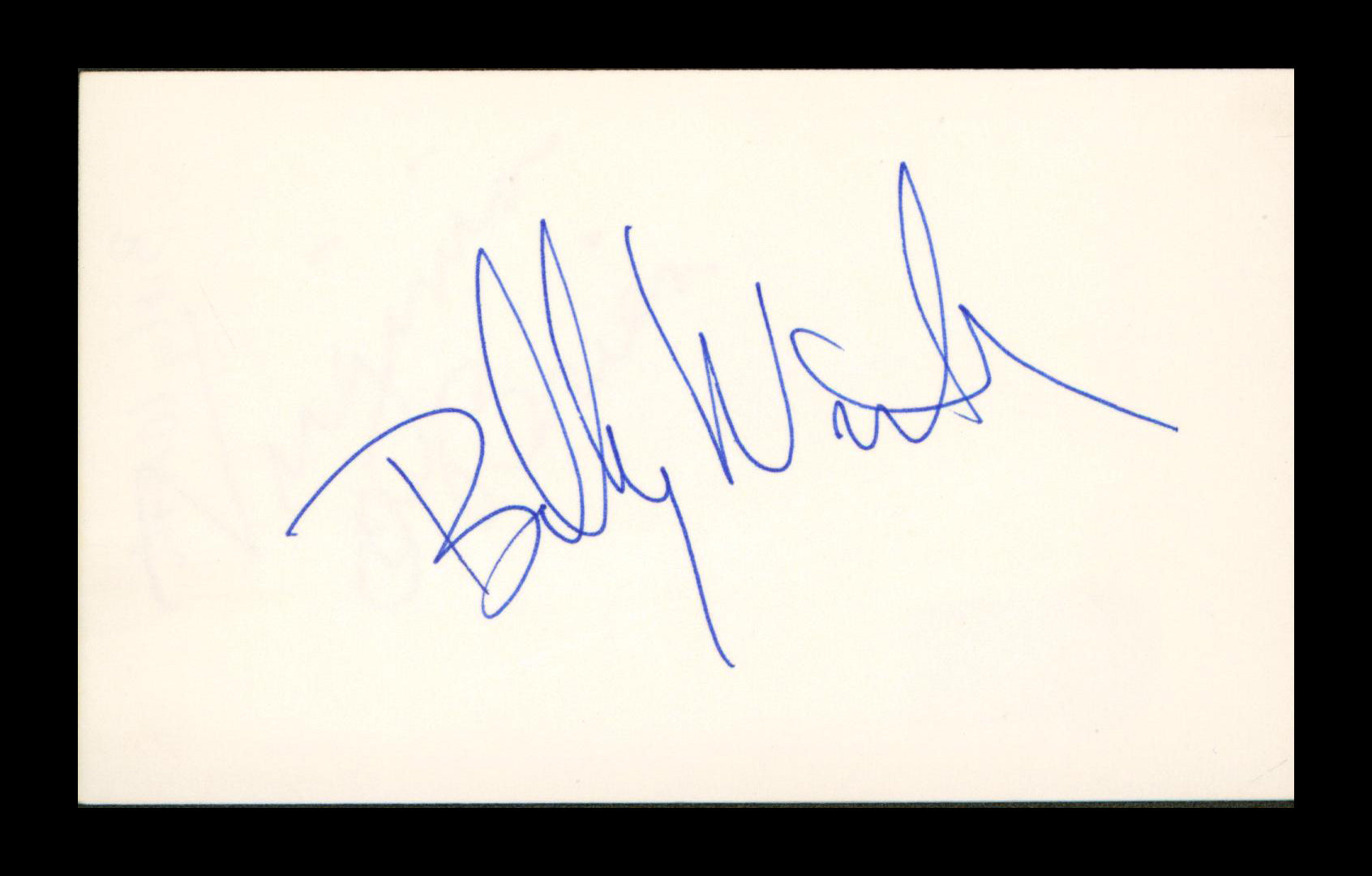 Billy Wirth The Lost Boys Authentic Signed 3x5 Index Card BAS #BP00932