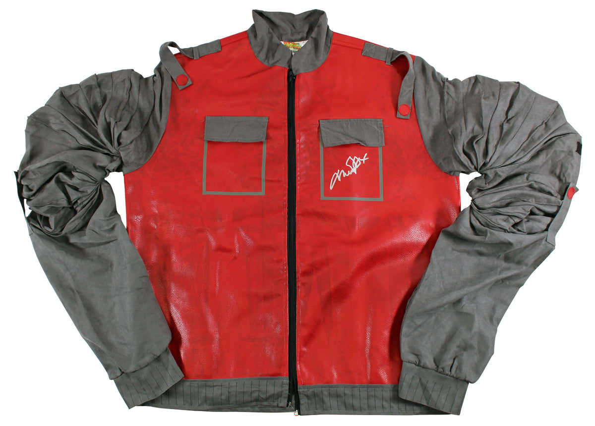Michael J. Fox Back To The Future Part 2 Signed Costume Jacket BAS Wit #WP11540