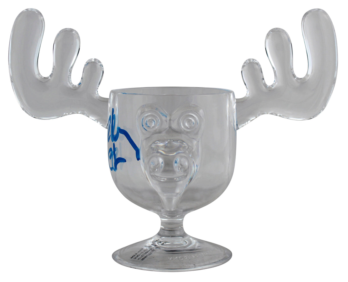 Chevy Chase Christmas Vacation Signed Acrylic Moose Mug BAS Witnessed #WM69494