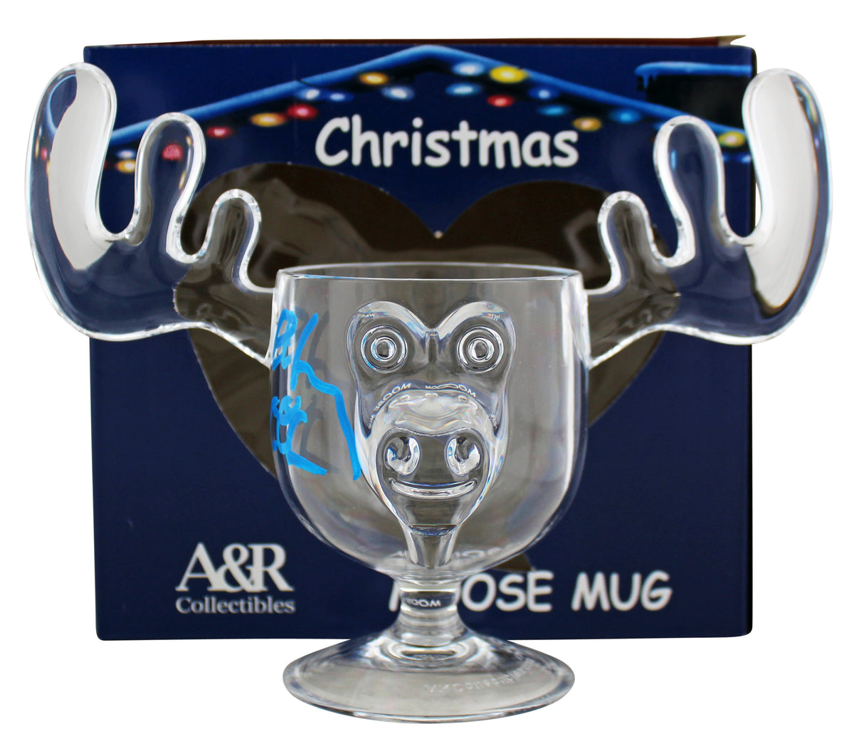 Chevy Chase Christmas Vacation Signed Acrylic Moose Mug BAS Witnessed #WM69493