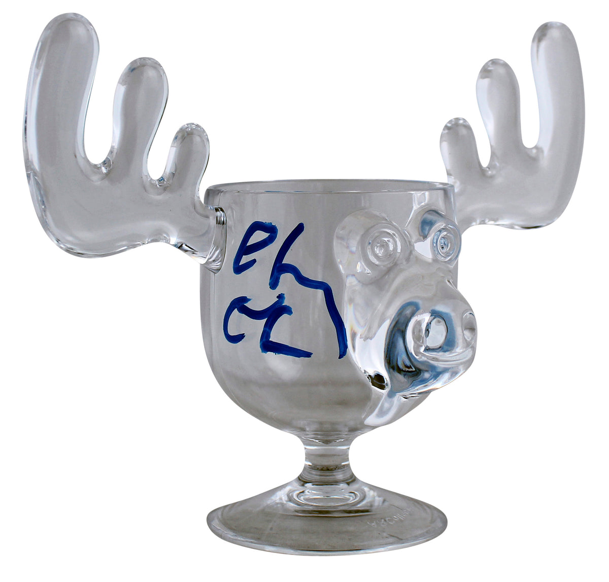 Chevy Chase Christmas Vacation Signed Acrylic Moose Mug BAS Witnessed #WM69493