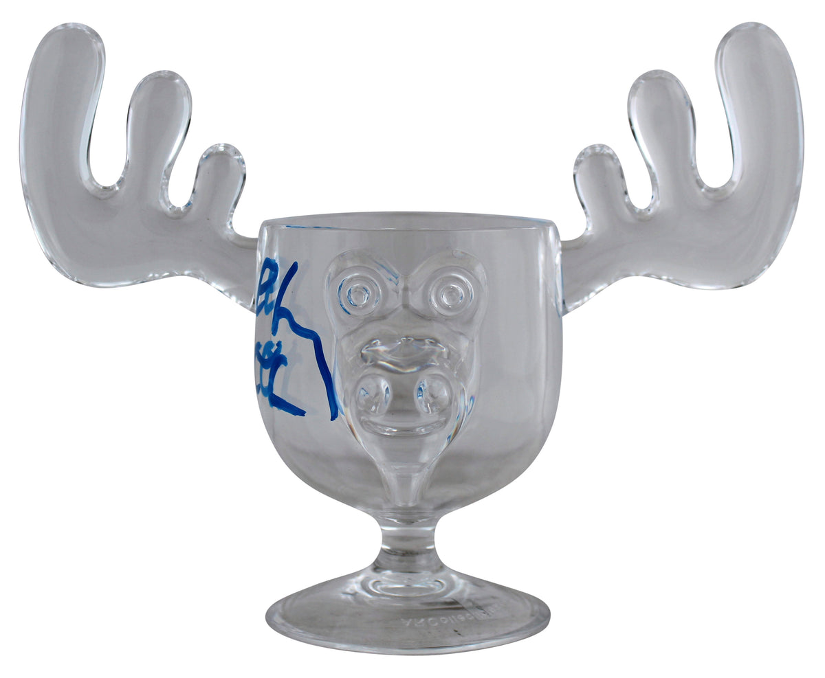 Chevy Chase Christmas Vacation Signed Acrylic Moose Mug BAS Witnessed #WM69493