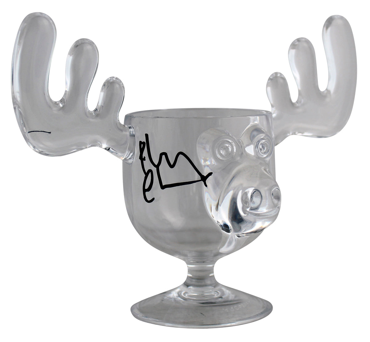 Chevy Chase Christmas Vacation Signed Acrylic Moose Mug BAS Witnessed #WM96492