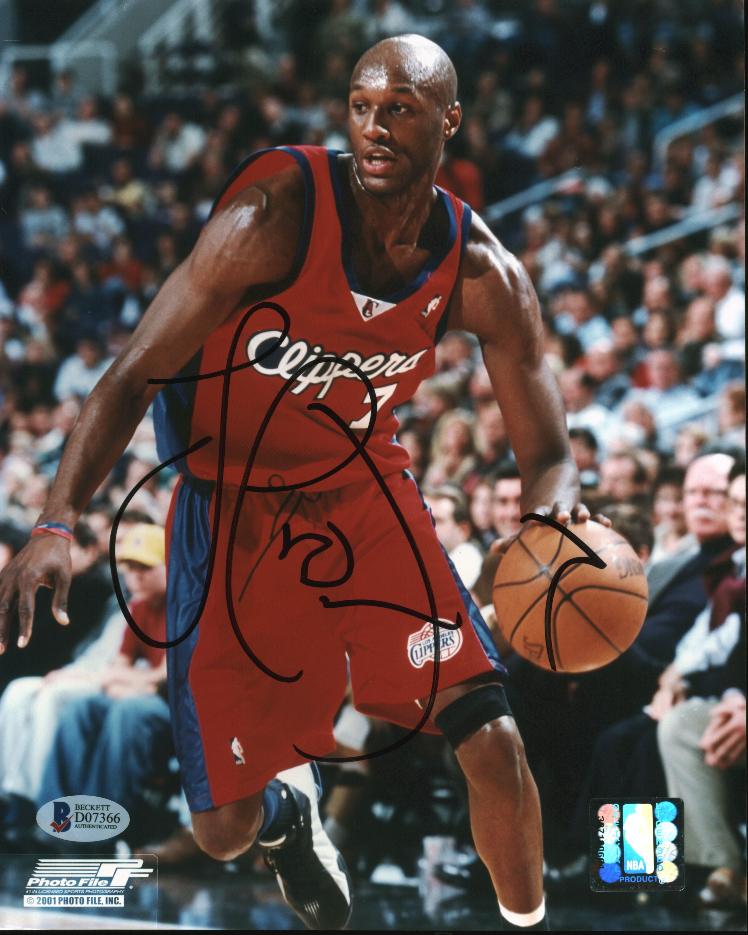Clippers Lamar Odom Authentic Signed 8x10 Photo Autographed BAS #DO7366
