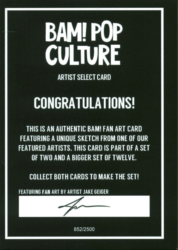 Darth Vader Bam! Pop Culture Artist Select Fan Art Card #852/2500 Un-signed