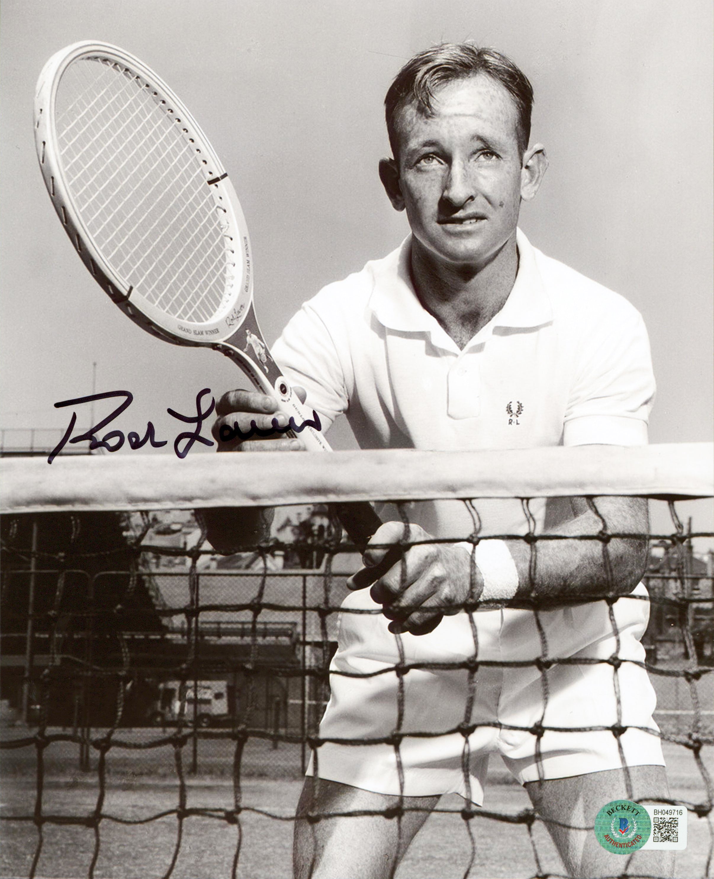 Rod Laver Authentic Signed 8x10 Black & White Photo Autographed BAS #BH049716