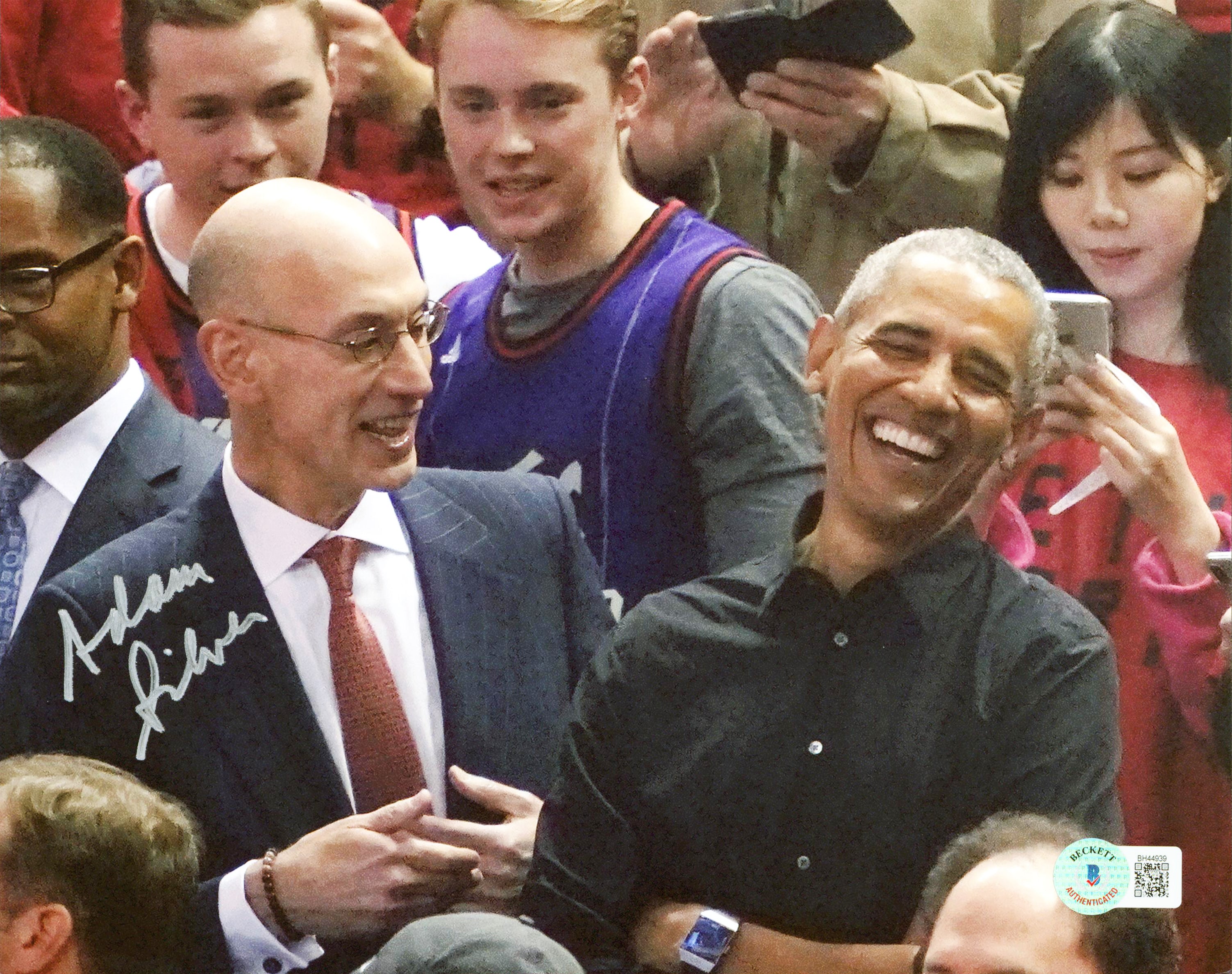 Adam Silver Authentic Signed 8x10 Photo Autographed BAS #BH44939