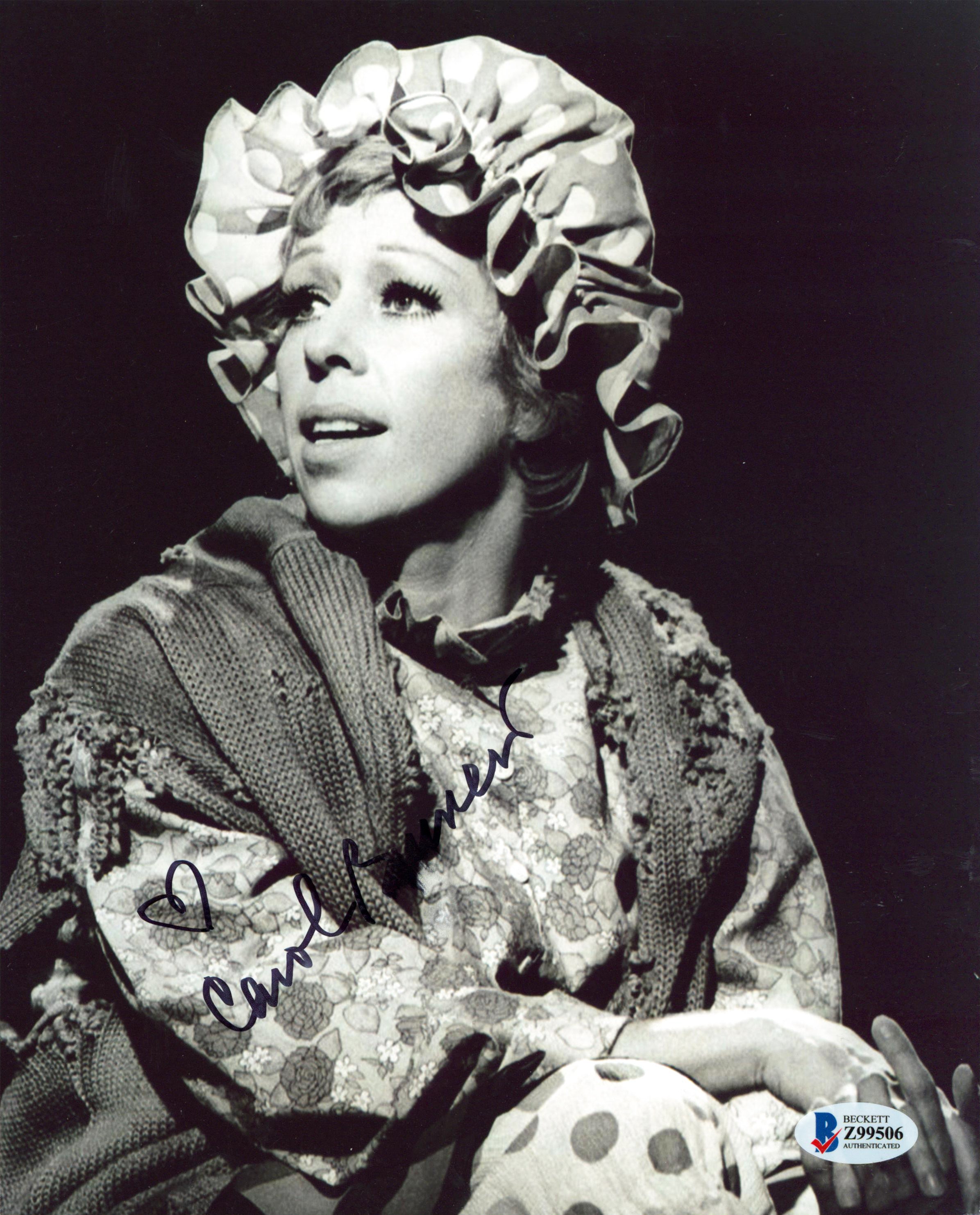 Carol Burnett Authentic Signed 8x10 Photo Autographed BAS #Z99506