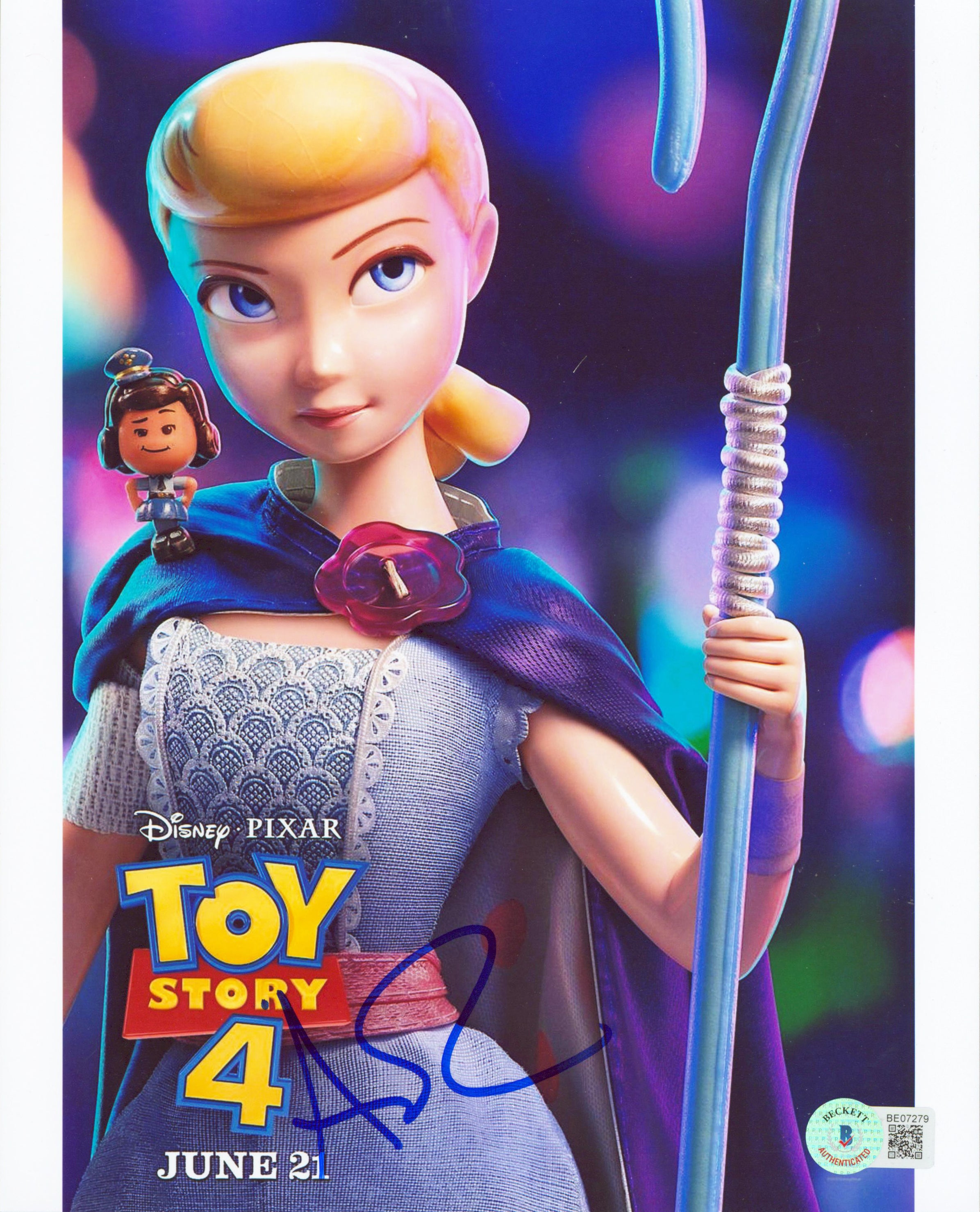 Annie Potts Toy Story 4 Authentic Signed 8x10 Photo Autographed BAS #BE07279