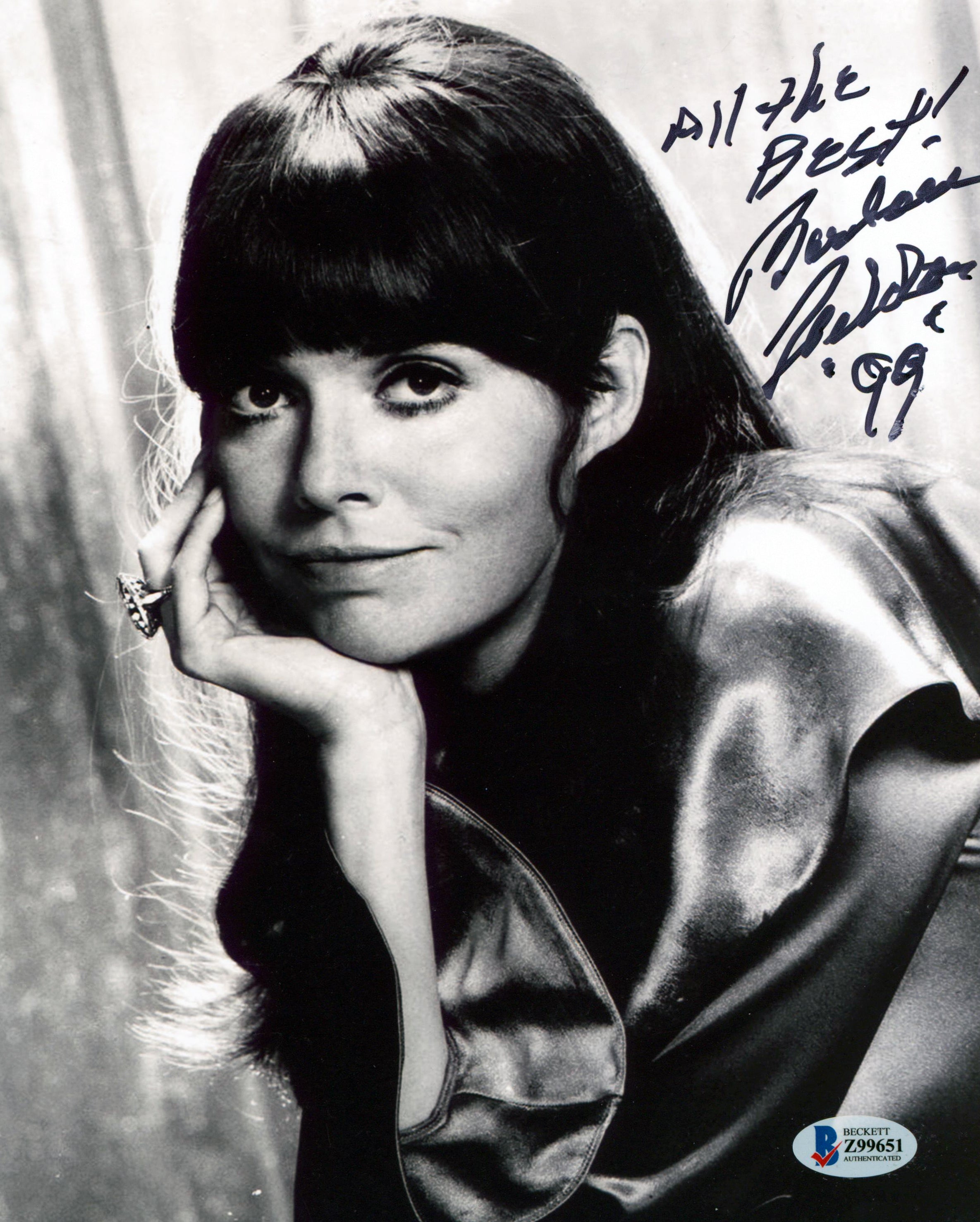 Barbara Feldon Get Smart "All The Best! '99'" Signed 8x10 Photo BAS #Z99651